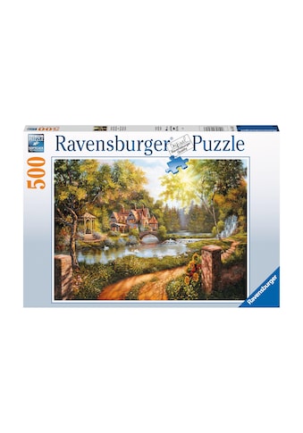 Puzzle »Cottage am Fluss«, (500 tlg.)