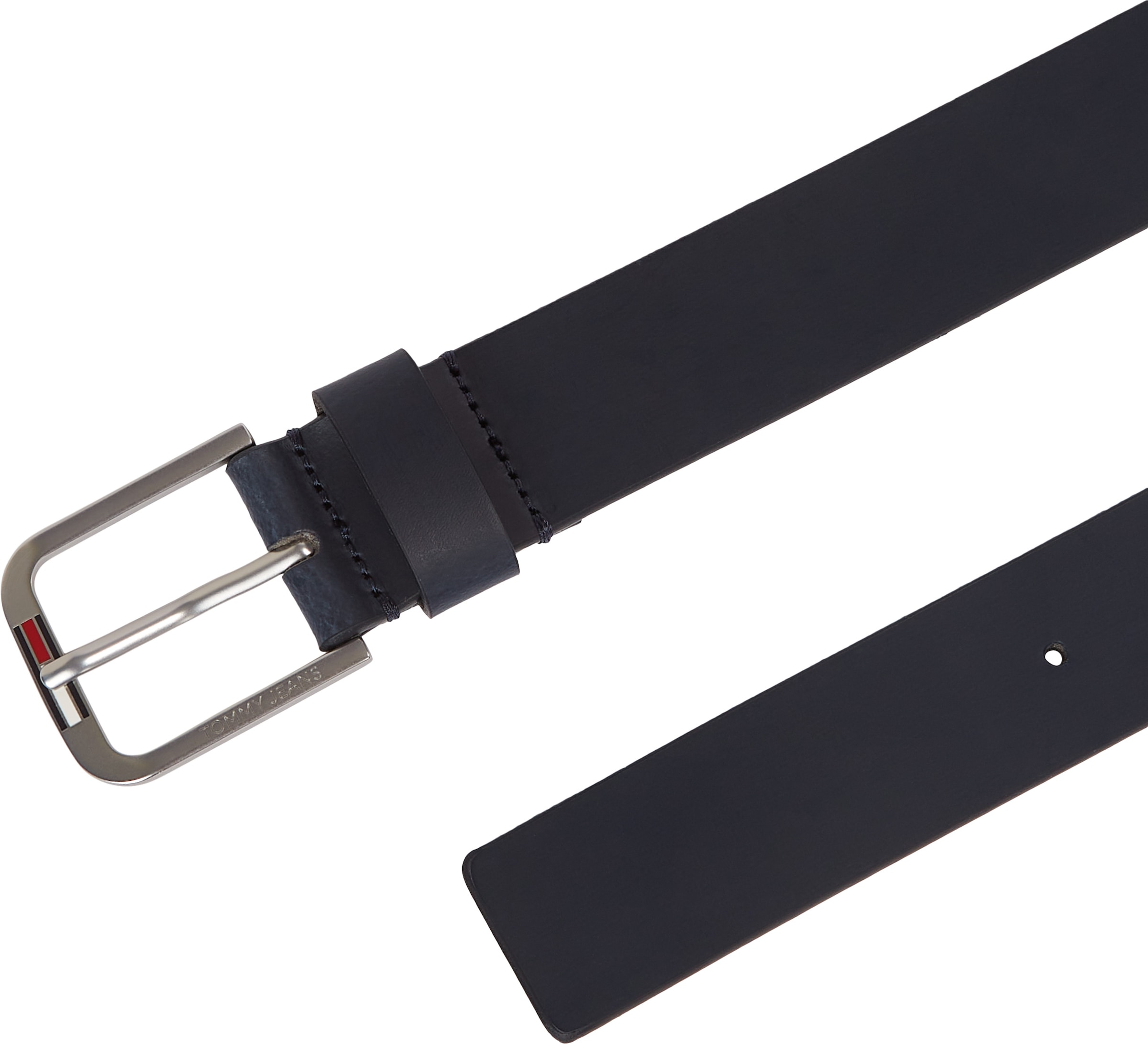 Tommy Jeans Ledergürtel »TJM AUSTIN 3.5«, Einfachdornschliesse mit Logo, weiche Haptik
