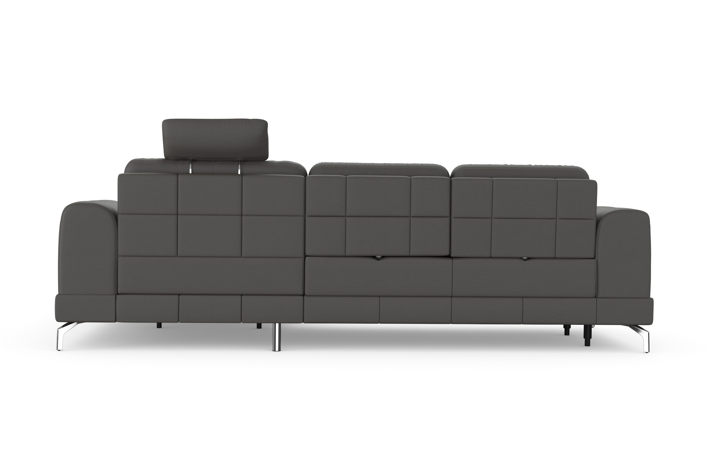 sit&more Ecksofa »Bendigo L-Form«, inklusive Sitztiefenverstellung, Bodenfreiheit 12 cm, in 2 Fussfarben