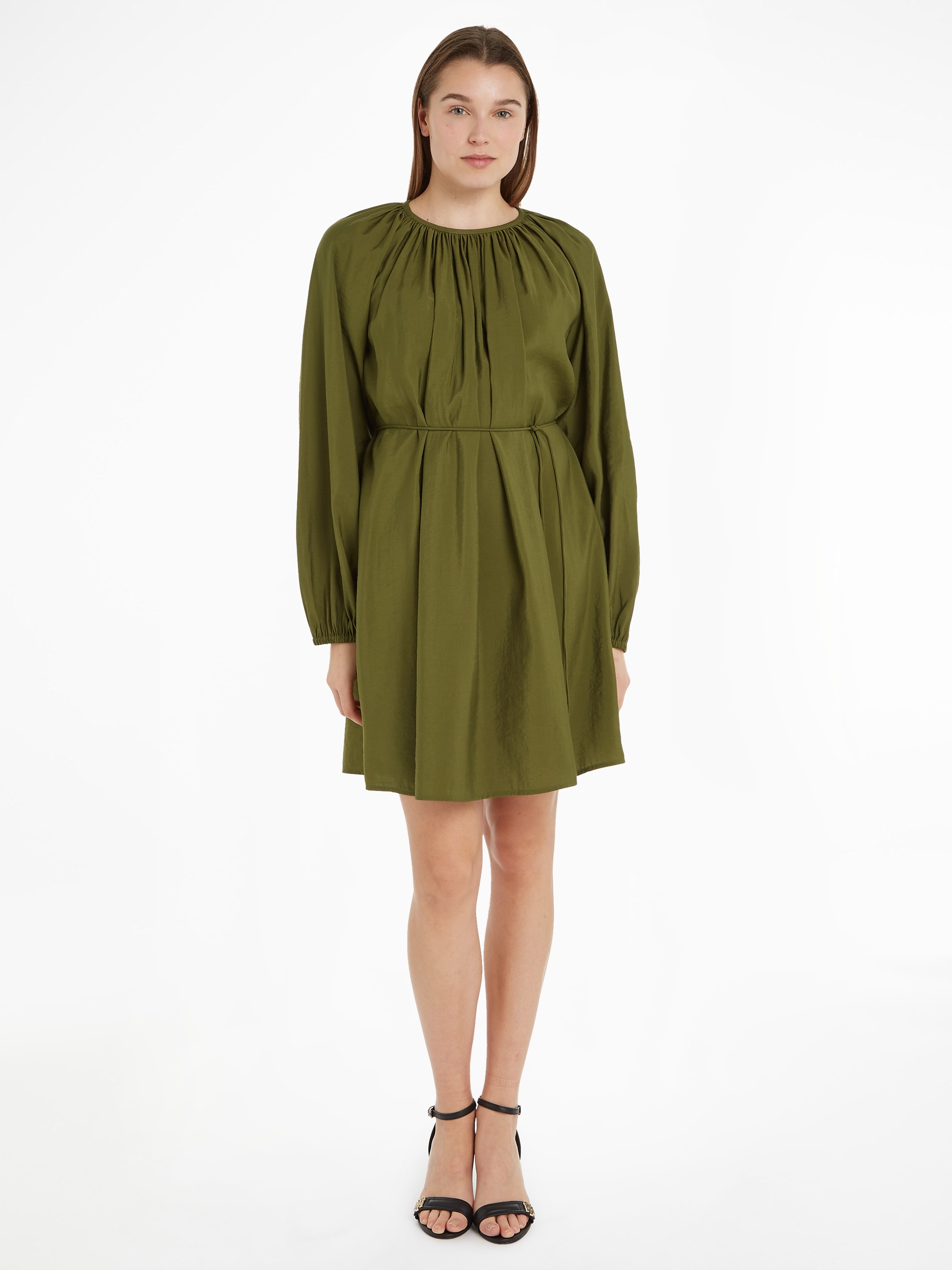 DRESS«, »TEXTURED MODAL Jelmoli-Versand Hilfiger Tommy Taillenbund online Blusenkleid SHORT mit shoppen |