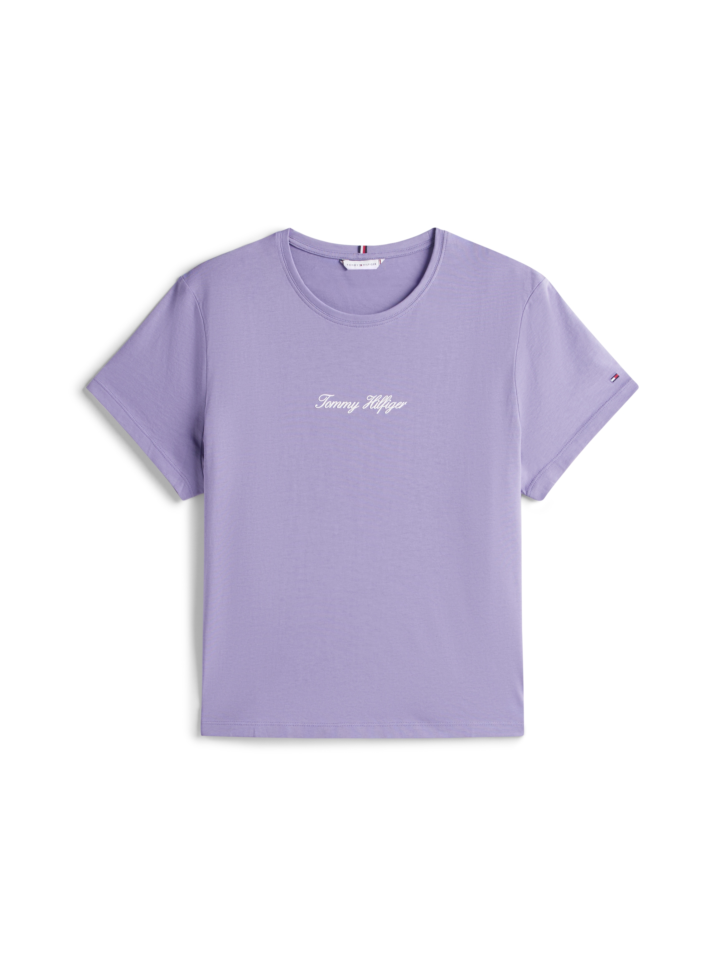Tommy Hilfiger Curve Kurzarmshirt »CRV CLASSIC SCRIPT REG SS TEE«, in grossen Grössen