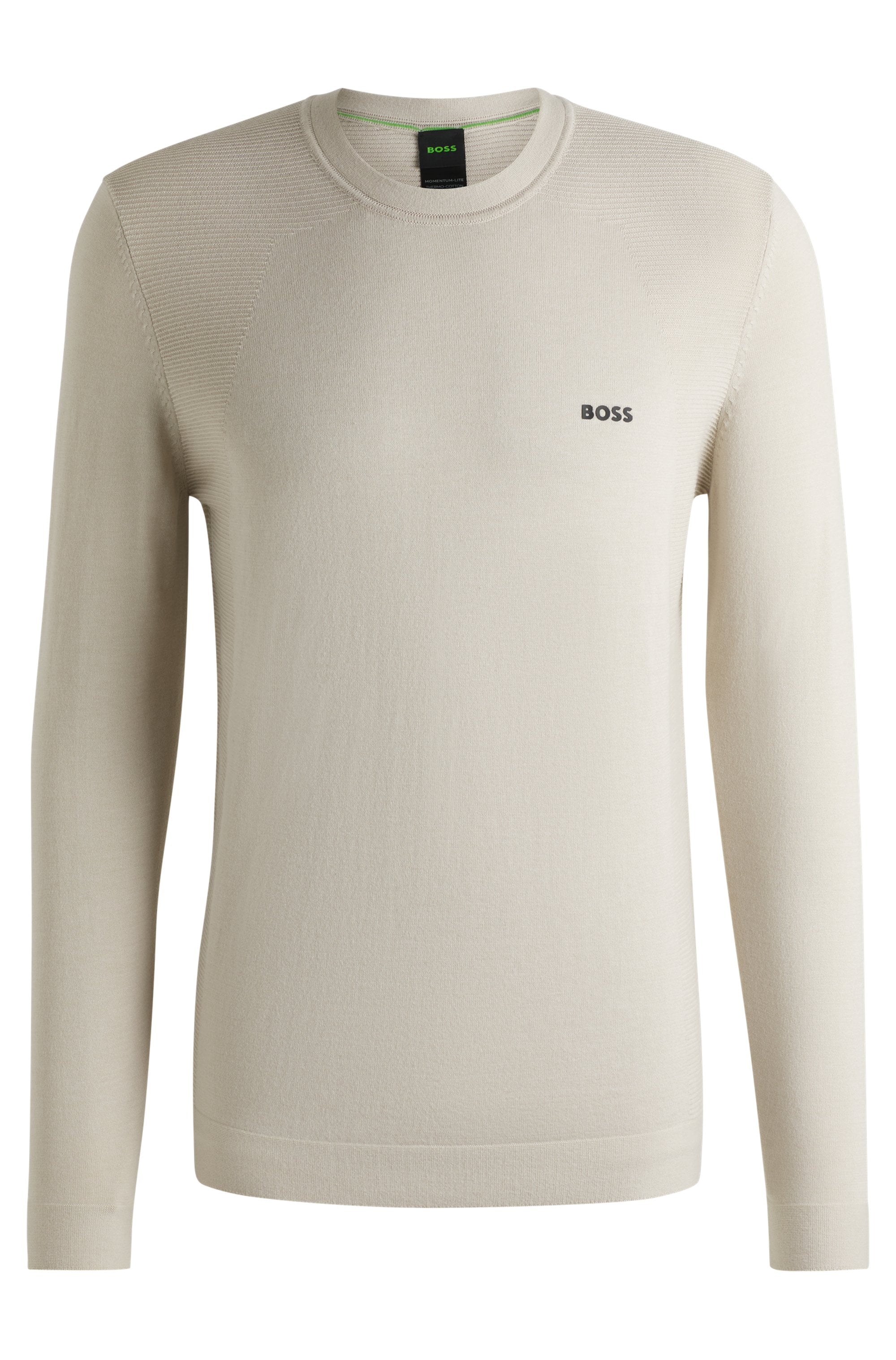 BOSS GREEN Strickpullover »Momentum Lite C«, mit Marken-Logo