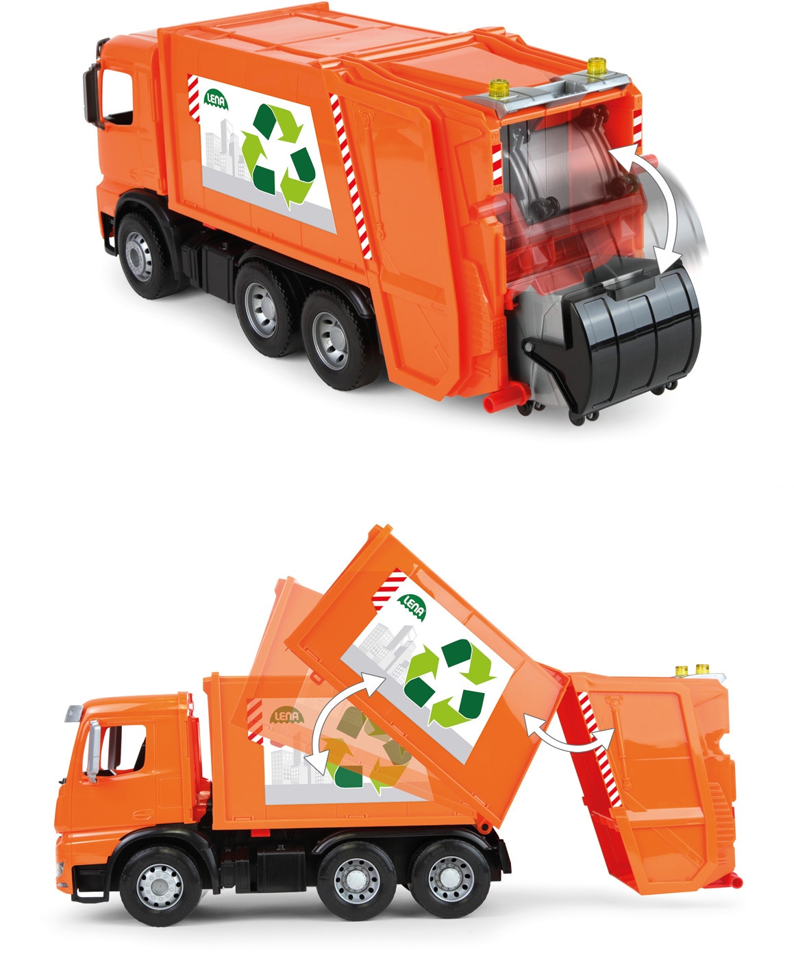 Lena® Spielzeug-Müllwagen »Worxx, Mercedes-Benz Arocs«, Made in Europe