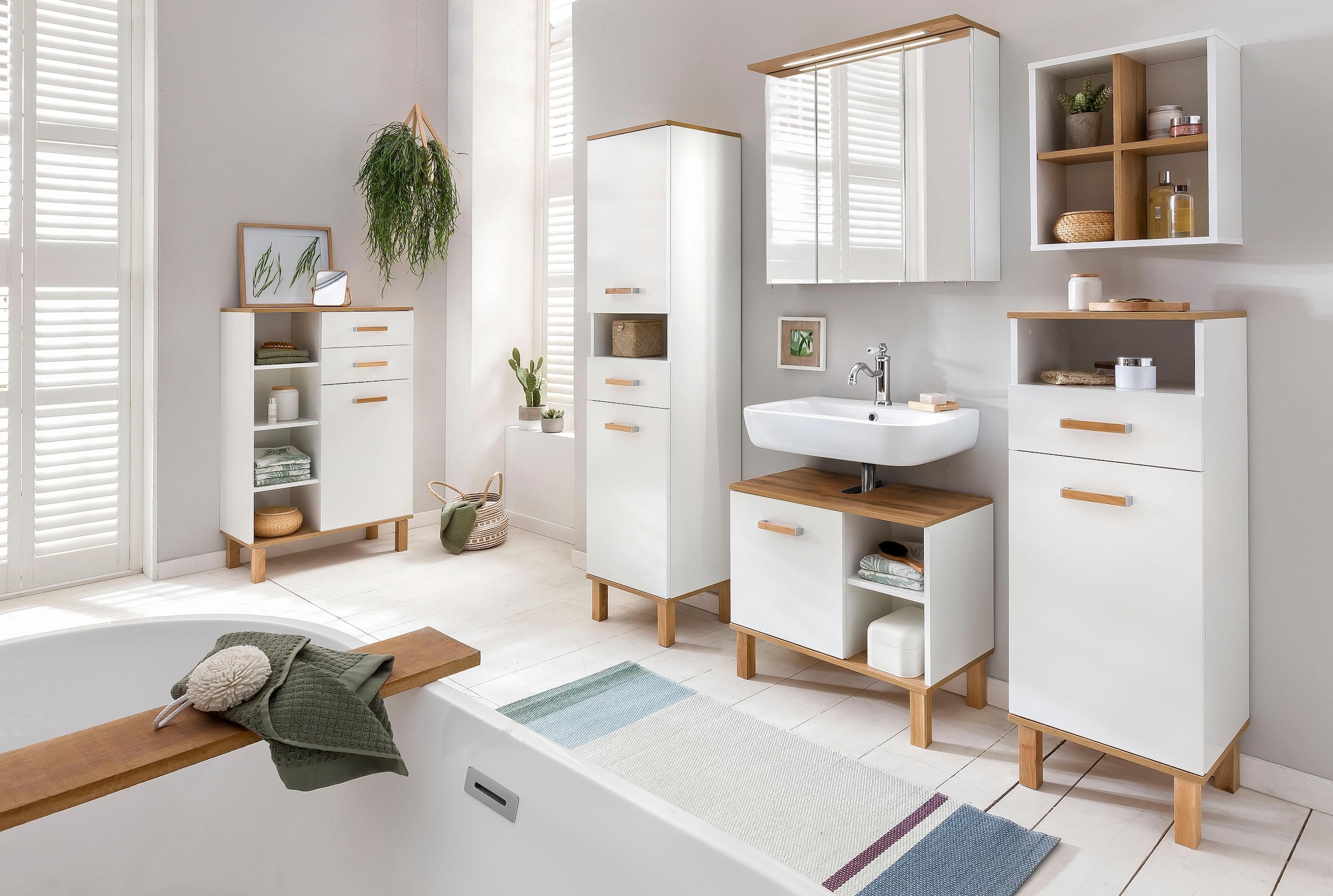 Schildmeyer Midischrank »Padua«, Füsse aus Massivholz