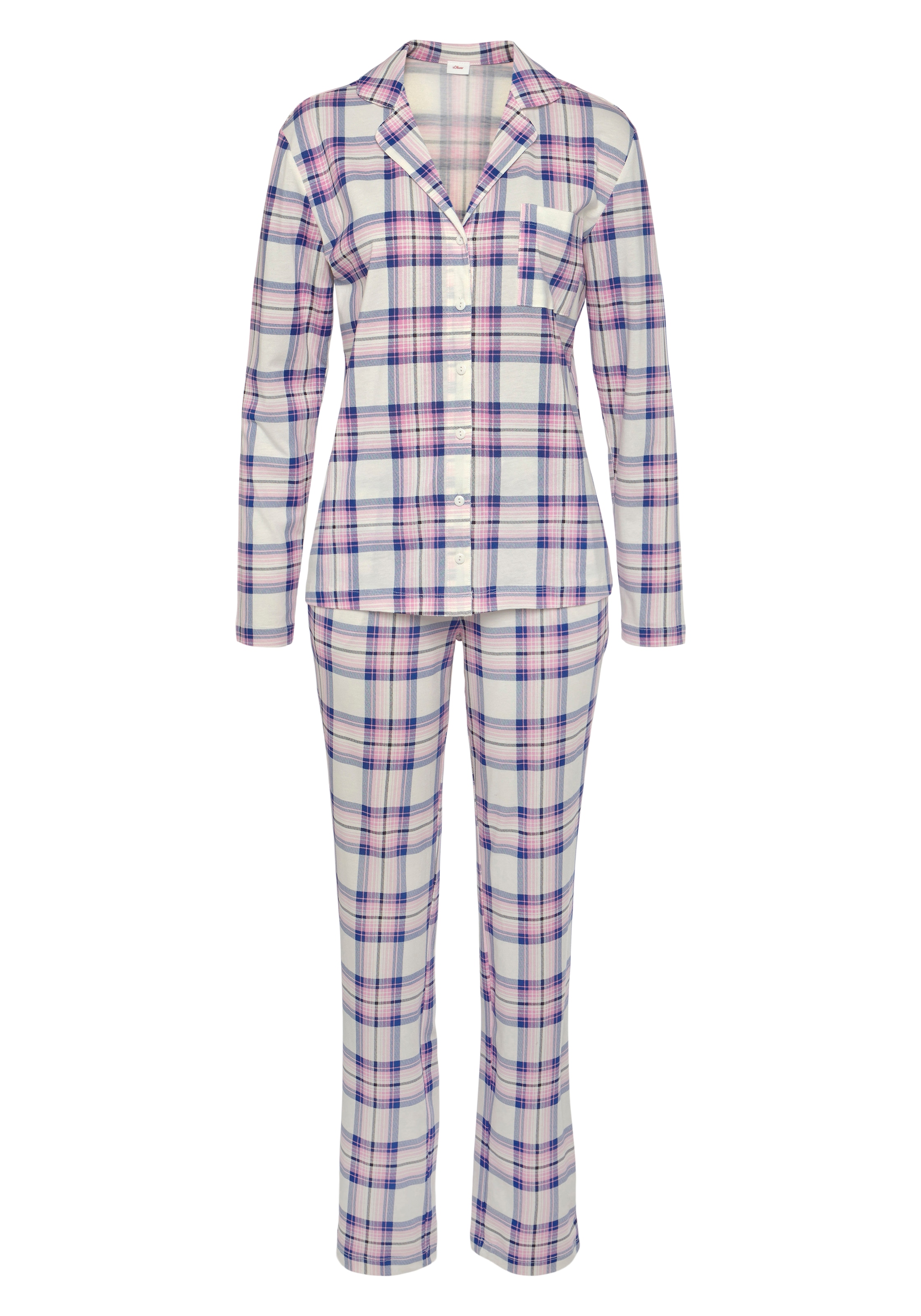 tlg.), online Pyjama, im Jelmoli-Versand shoppen Schweiz Stil s.Oliver bei klassischen (2