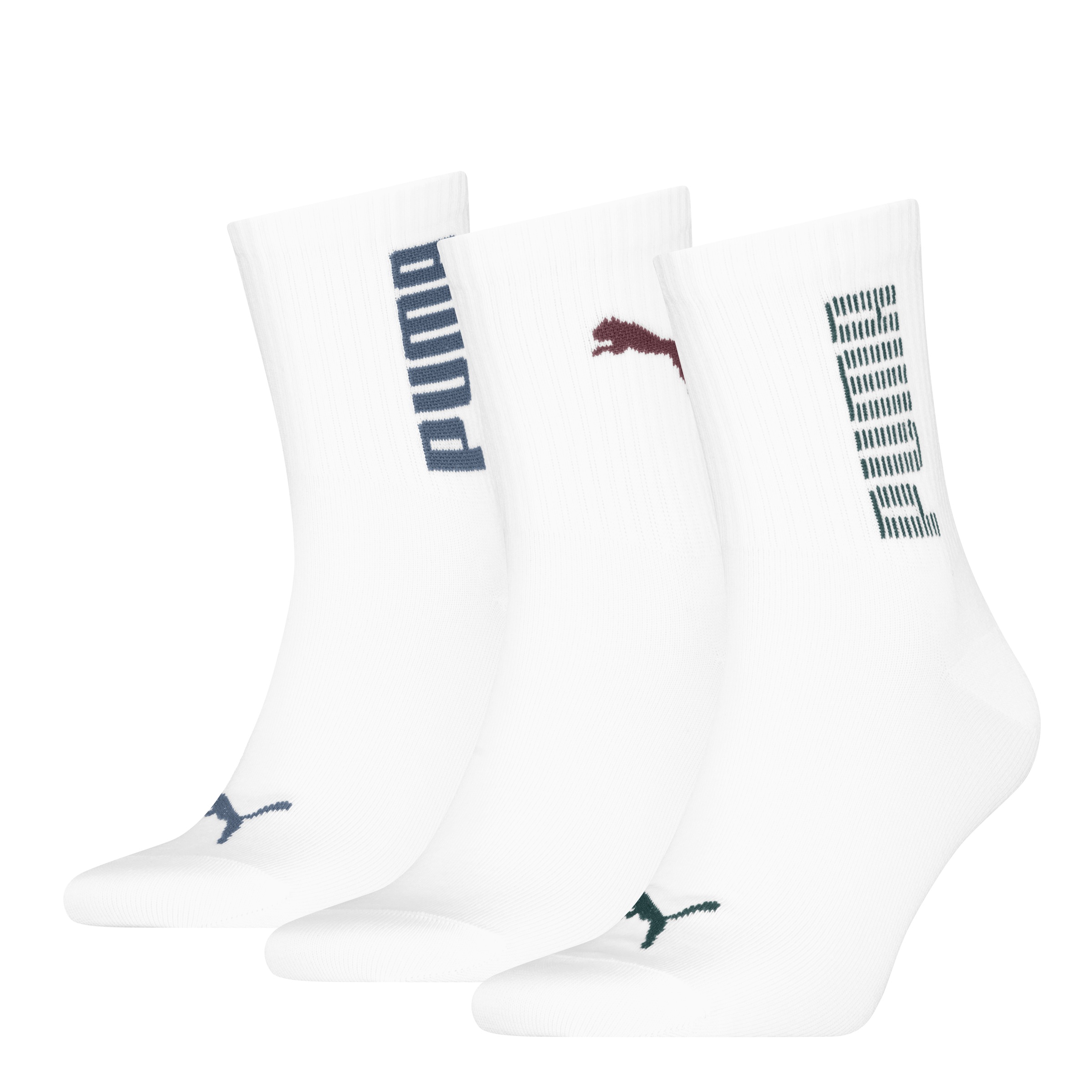 PUMA Socken »PUMA UNISEX RIB LOGO SHORT SOCK 3P« 3er Pack