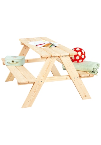 Pinolino® Garten-Kindersitzgruppe »Nicki«, Picknicktisch, BxHxT: 90x79x50 cm kaufen