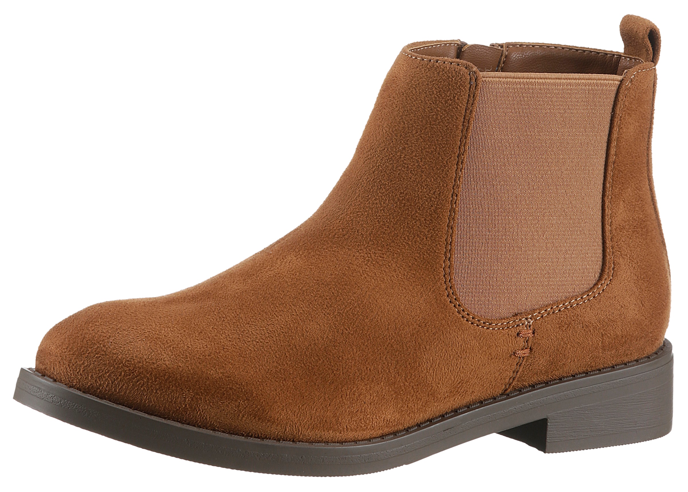 Aniston SHOES Chelseaboots, Stiefelette, Blockabsatz, mit breitem Stretch - NEUE KOLLEKTION