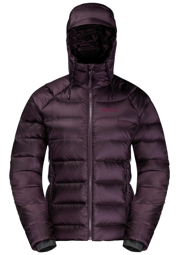 Jack Wolfskin Daunenjacke »NEBELHORN DOWN HOODY W«, mit Kapuze