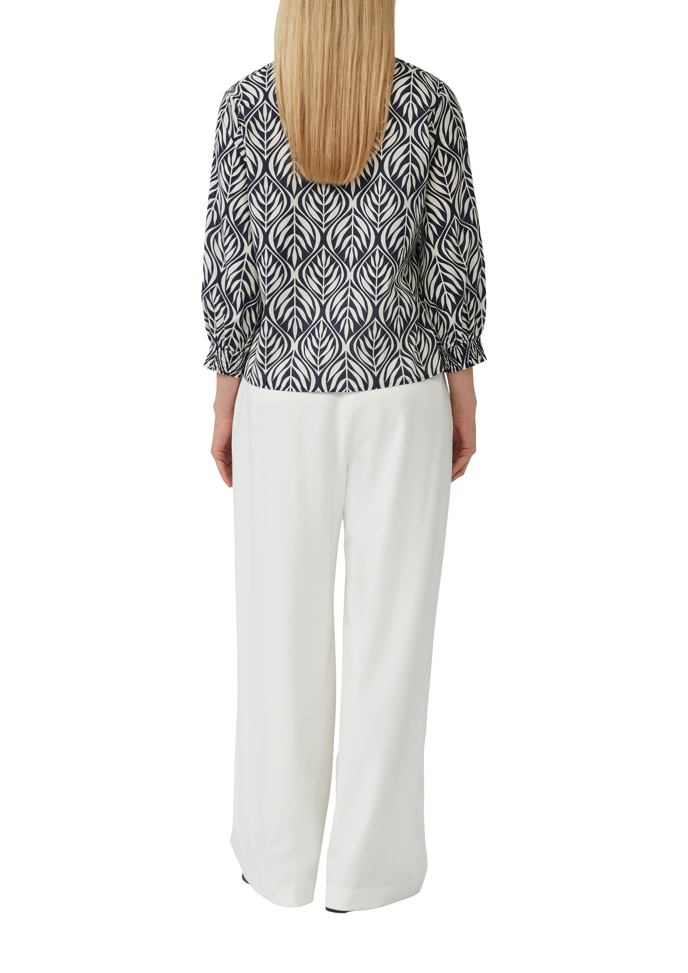 s.Oliver BLACK LABEL Langarmbluse, mit All-Over Print