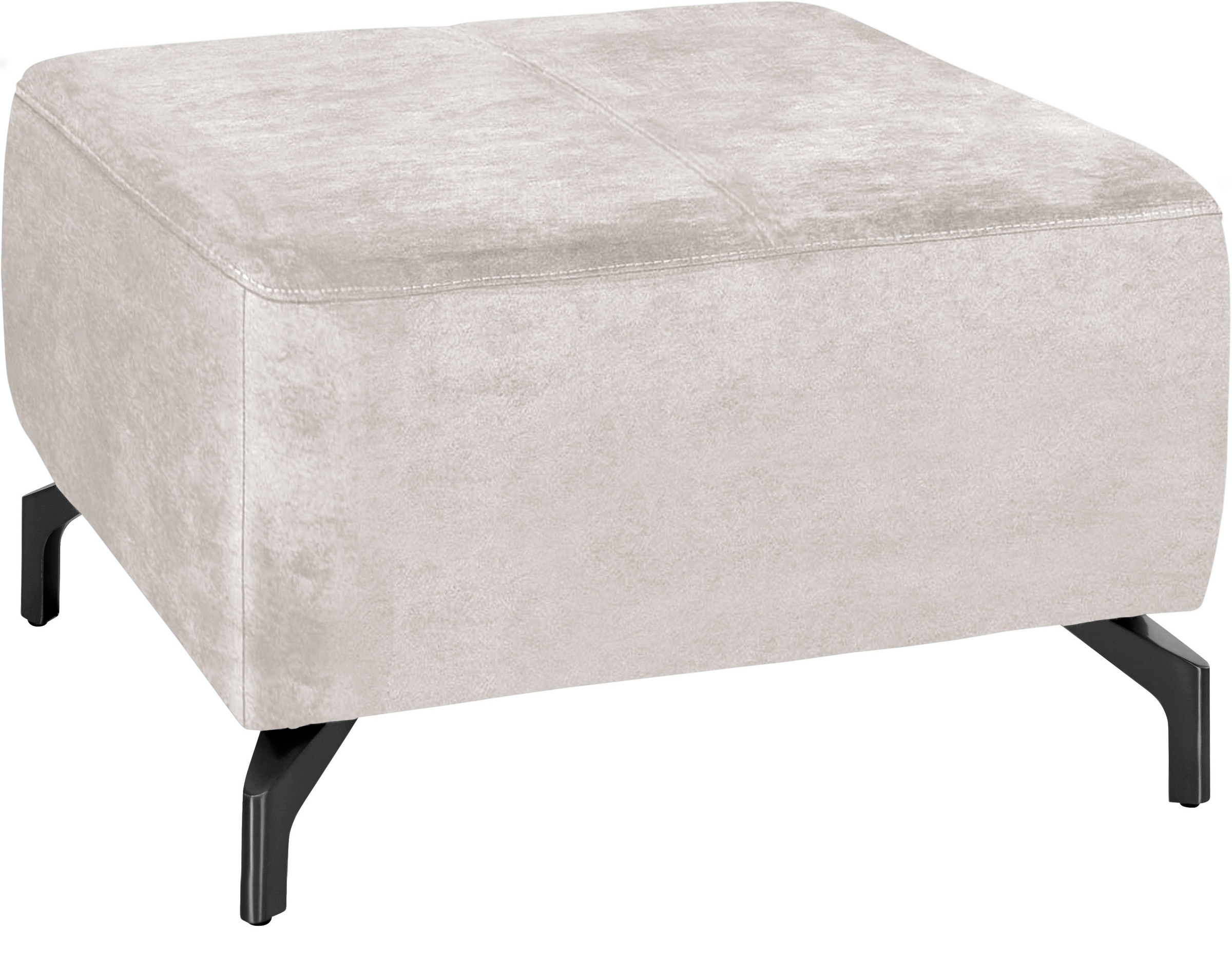 sit&more Hocker »Gizeh«, Fusshöhe 12 cm, wahlweise in 2 unterschiedlichen Fussfarben