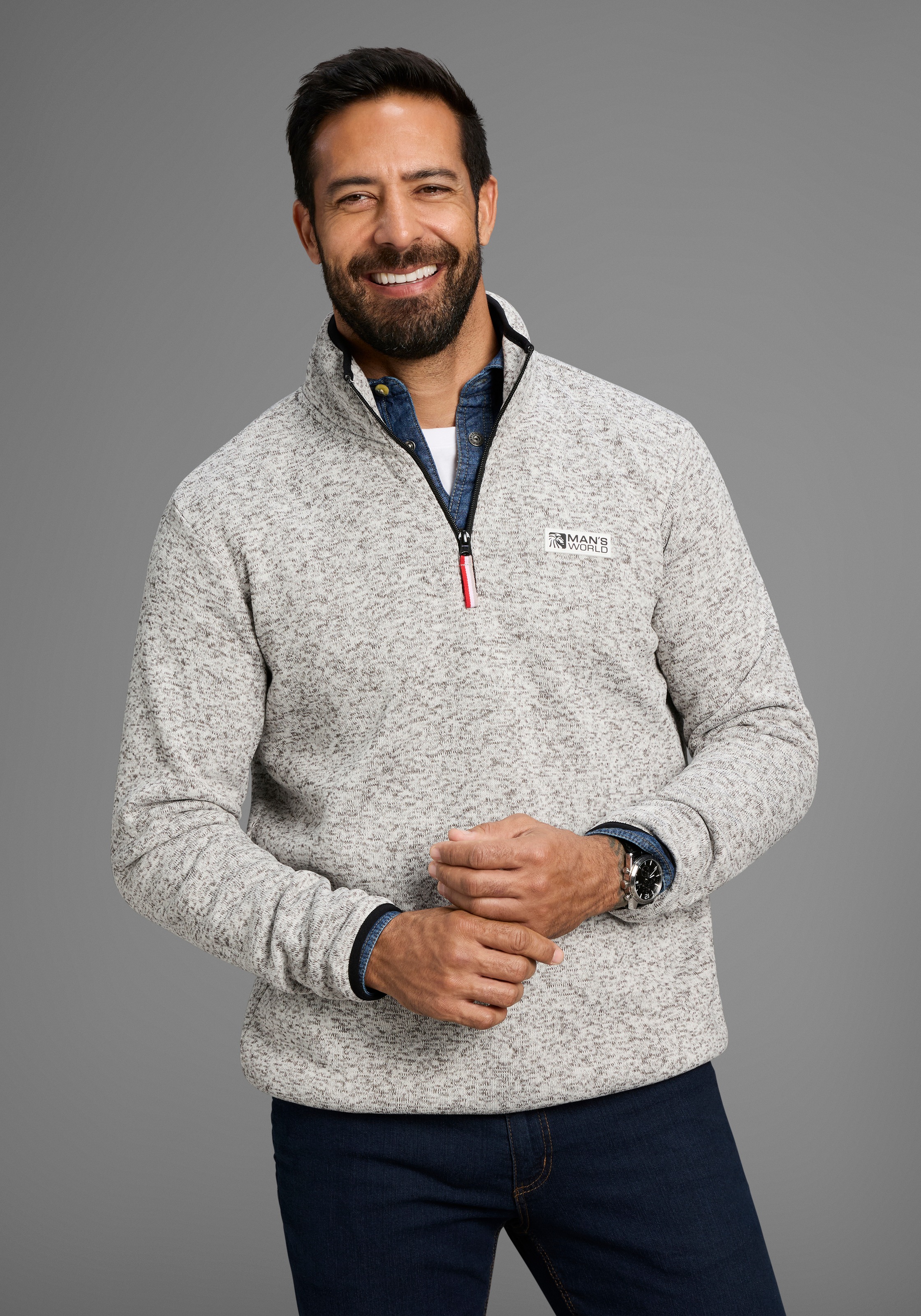 Man's World Sweatshirt, Freizeit Allrounder