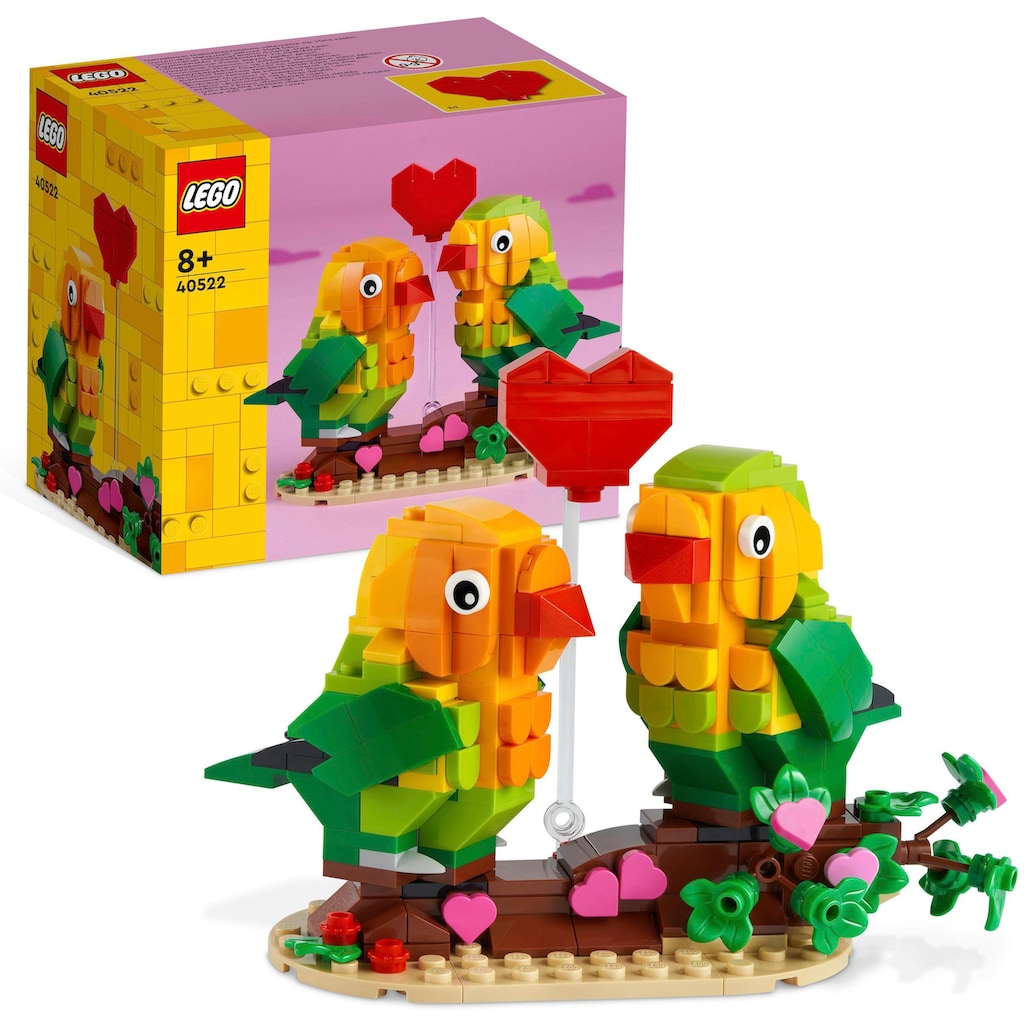 LEGO® Konstruktionsspielsteine »Valentins-Turteltauben (40522), LEGO®«, (298 St.)