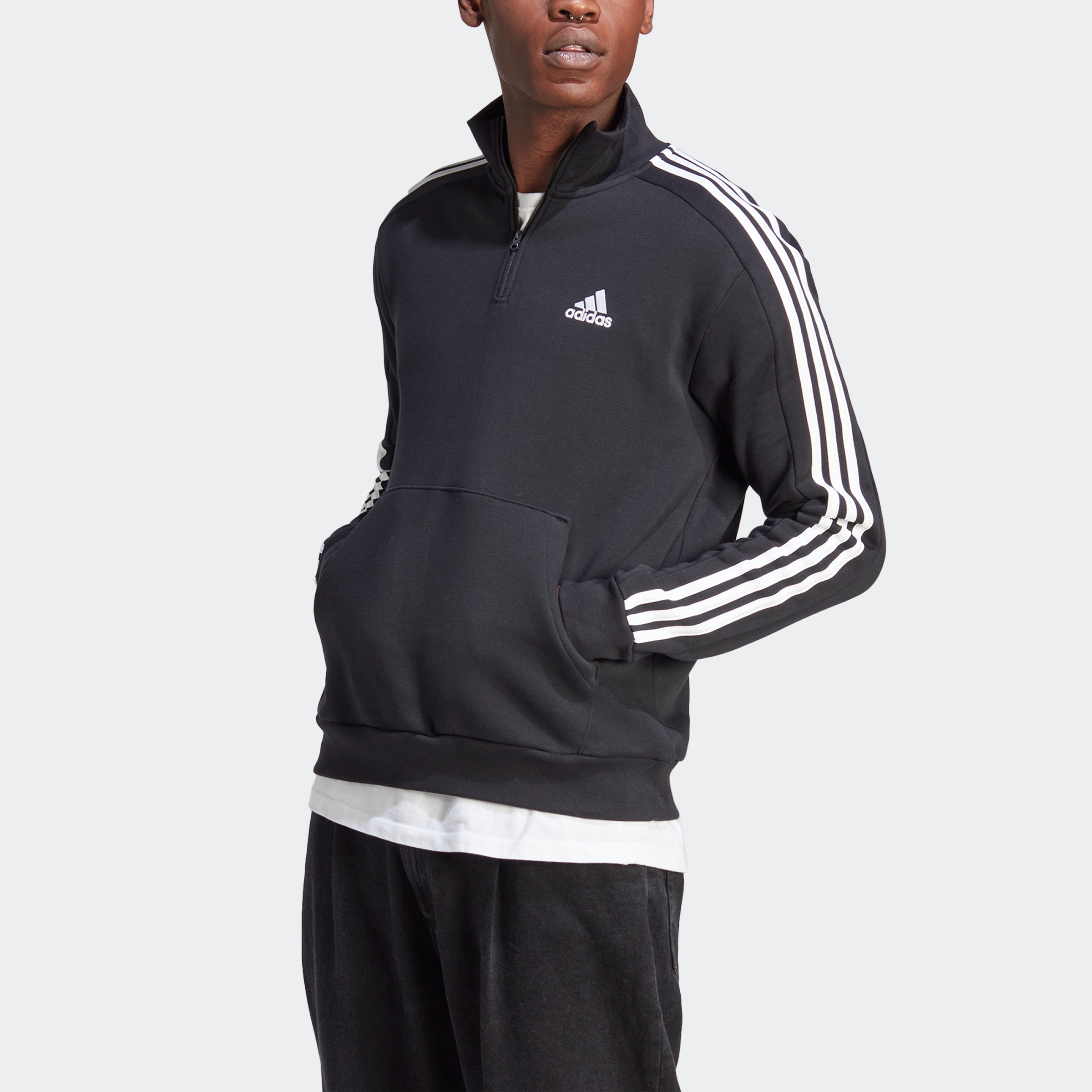 adidas Sportswear Rollkragenpullover »M 3S FL 1/4 Z«, (1 tlg.)