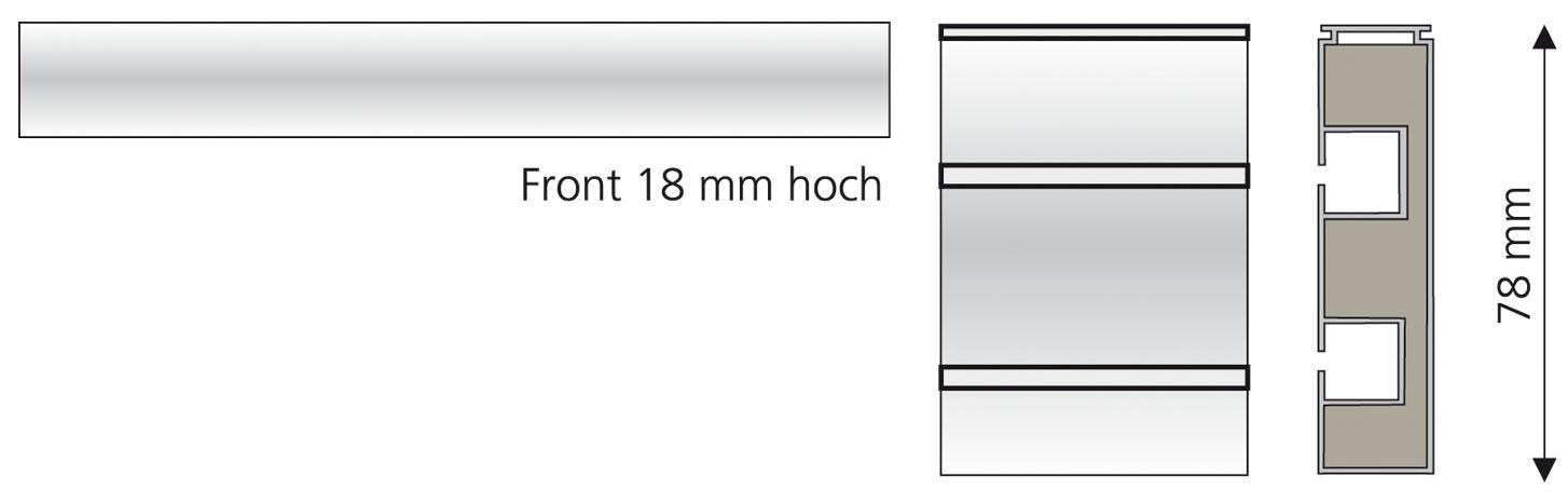 Liedeco Gardinenstange 2 läufig-läufig Fixmaß