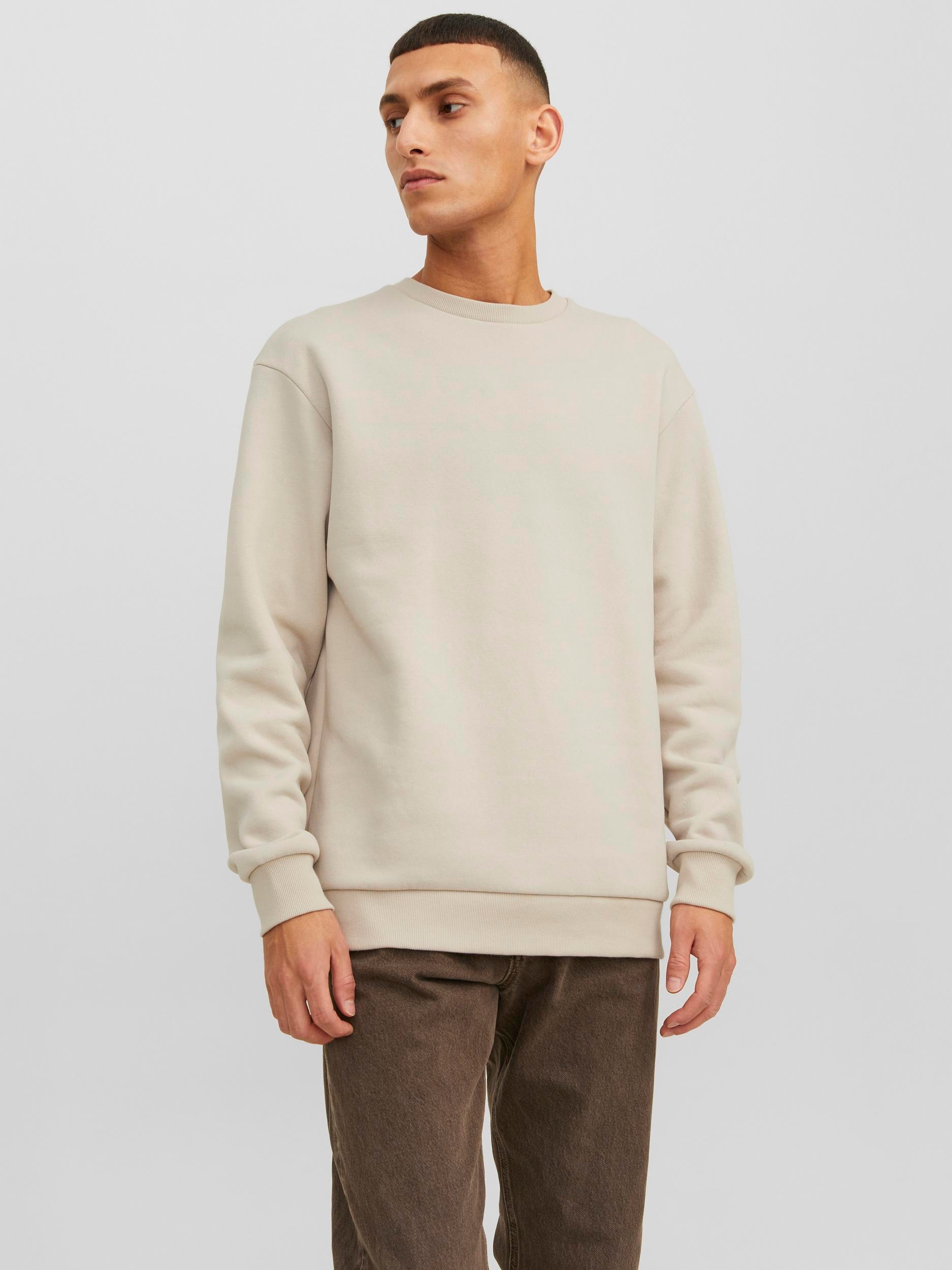 Jack & Jones Sweatshirt »JJEBRADLEY SWEAT CREW NOOS«, mit Rippbündchen