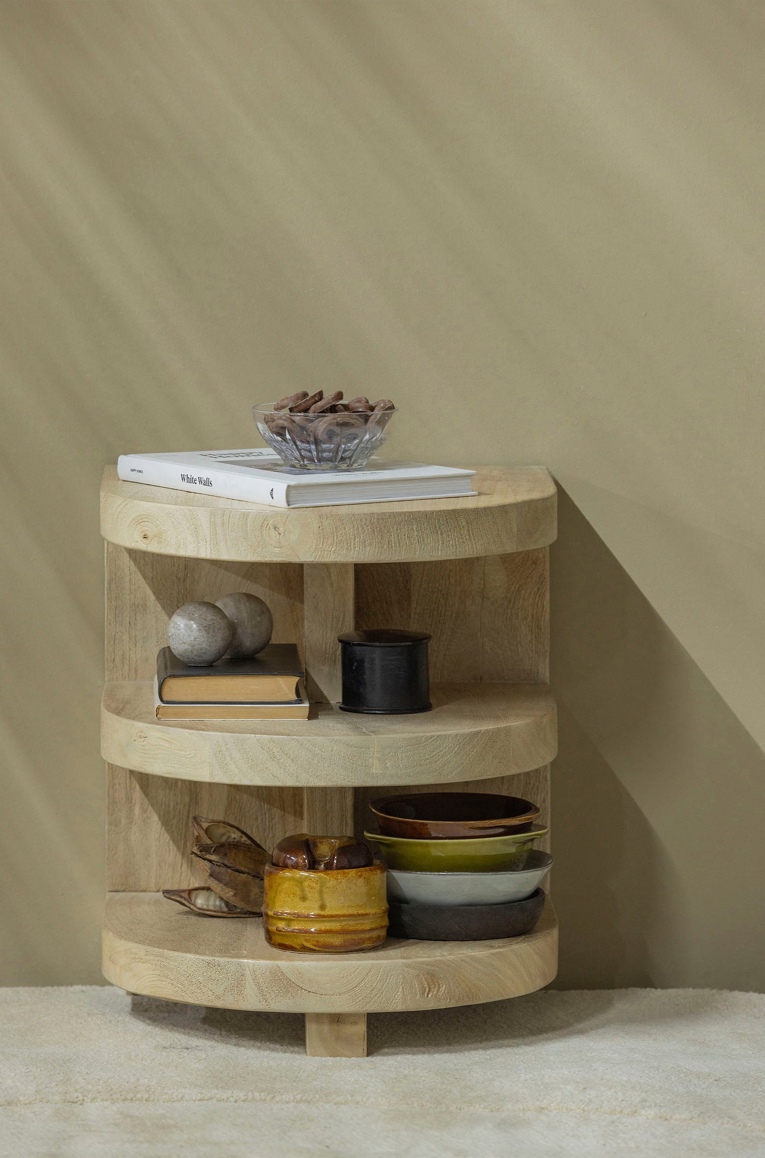 WOOOD Beistelltisch »Milan«, aus Mangoholz, H 42 cm x B 36 cm