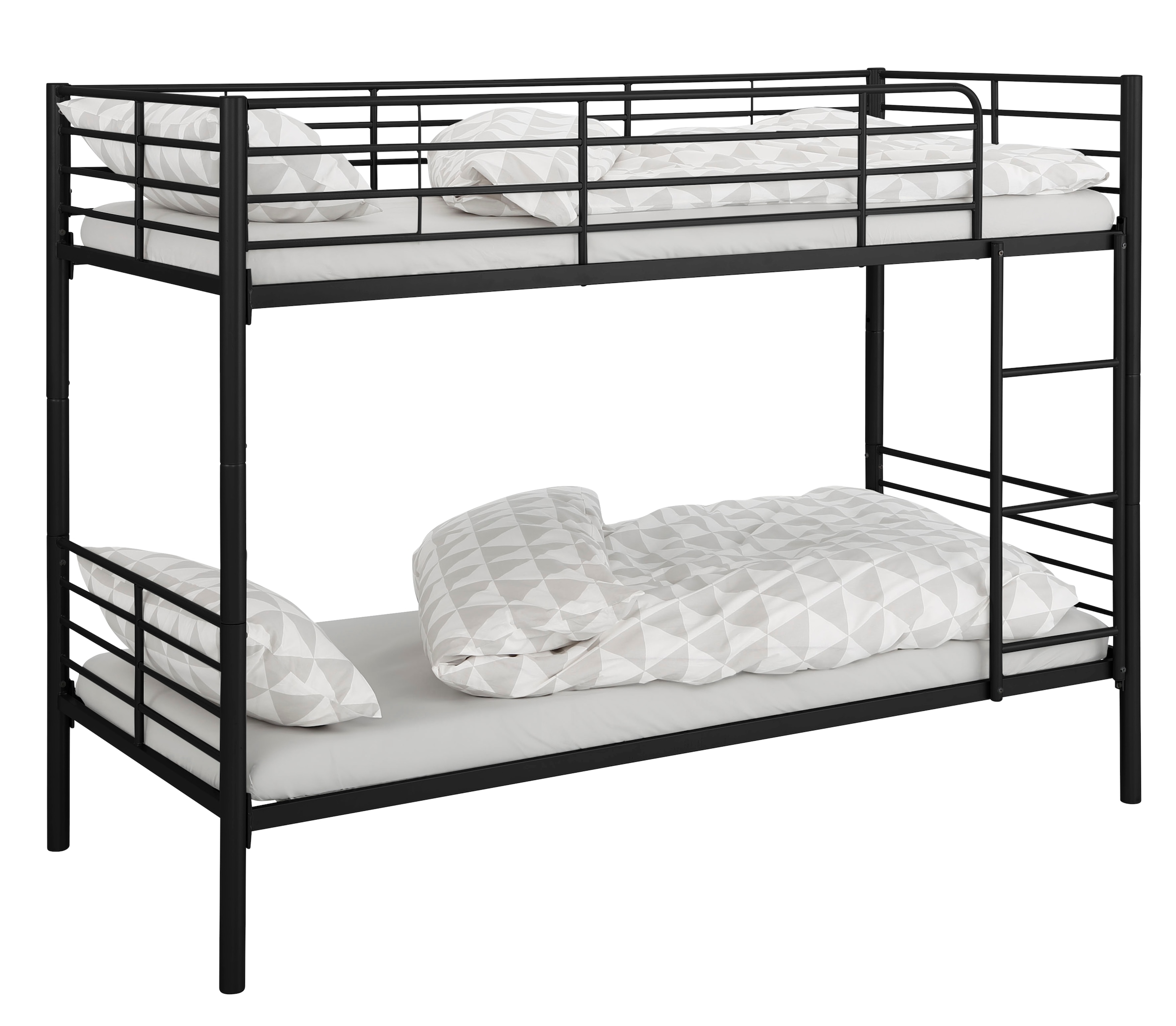 Home affaire Etagenbett »Hayo, Belastbarkeit 250 KG! Metallbett, Stockbett«, (teilbar in 2 Einzelbetten), perfekt für kleine Räume, mehrere Farben, (B/T/H) ca. 208/97/160 cm