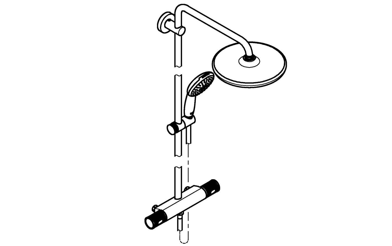 Grohe Duschsystem »Vitalio Start System 250«