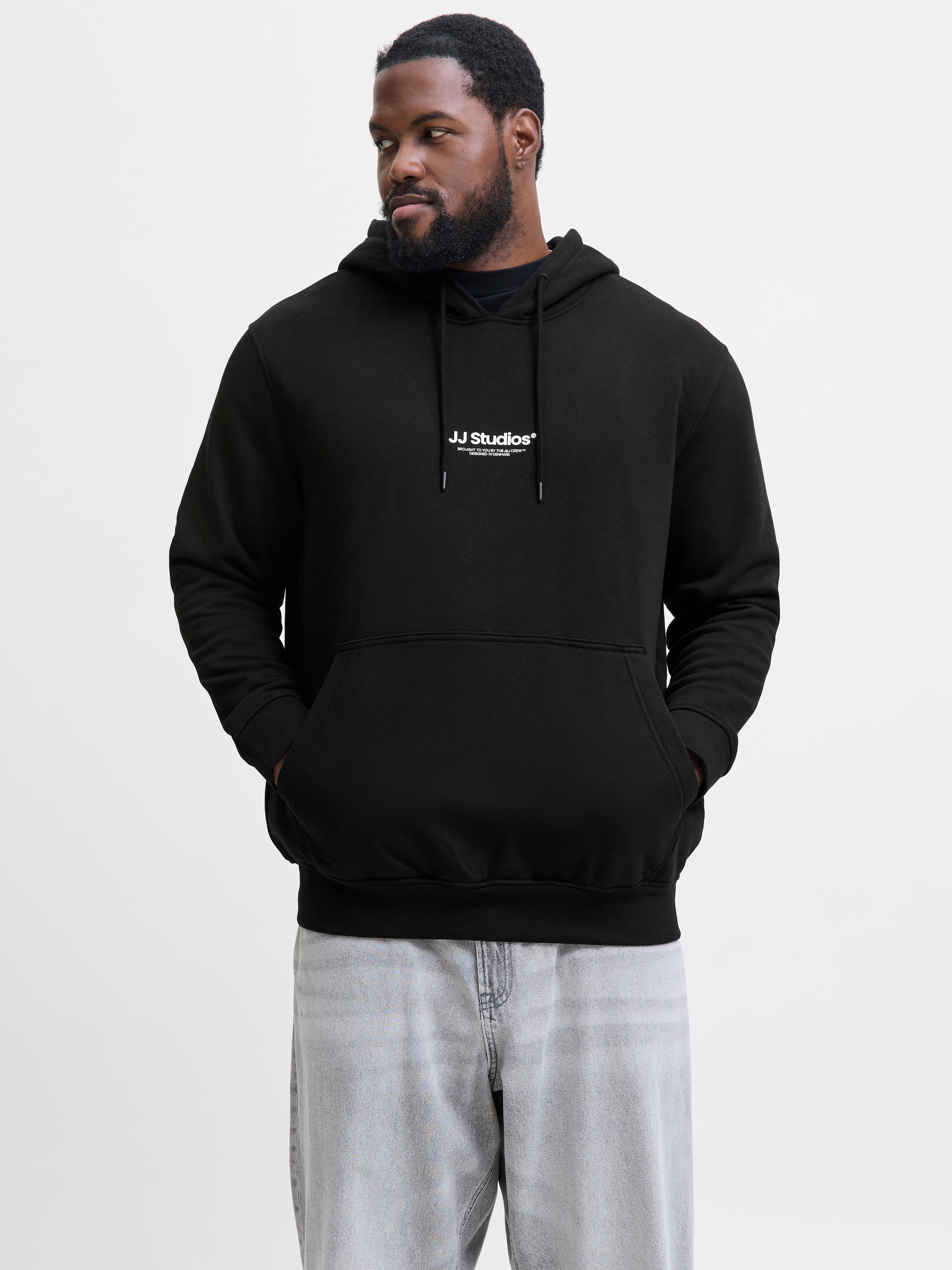 Jack & Jones PlusSize Kapuzensweatshirt »JJESOHO SWEAT HOOD NOOS PLS«, mit Logobranding