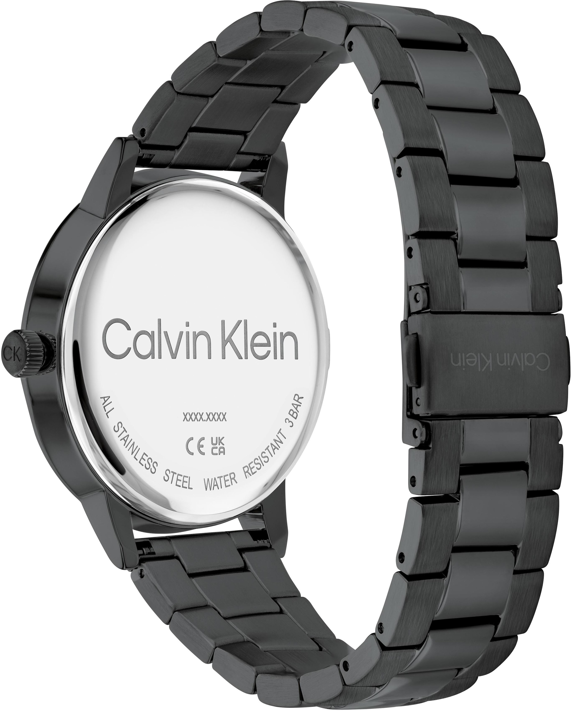 Calvin Klein Quarzuhr »Linked, 25200057«, Armbanduhr, Herrenuhr, Datum, Mineralglas, IP-Beschichtung
