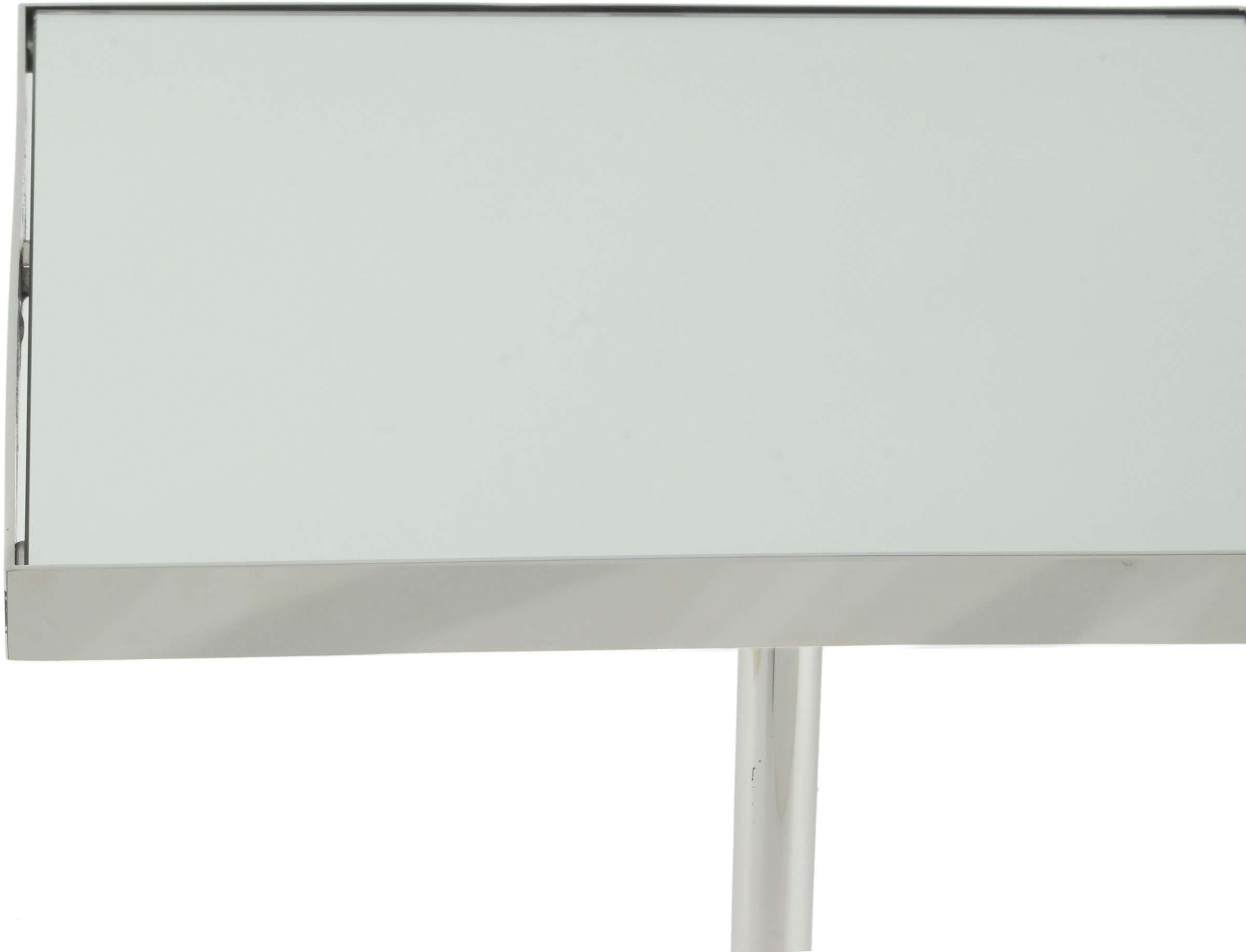 Kayoom Beistelltisch »Leva 125, Ablagefläche für Deko, Edelstahlgestell, Spiegelglasplatte«, (1 St.), modern, stabil, edel, modern, Edelstahlgestell