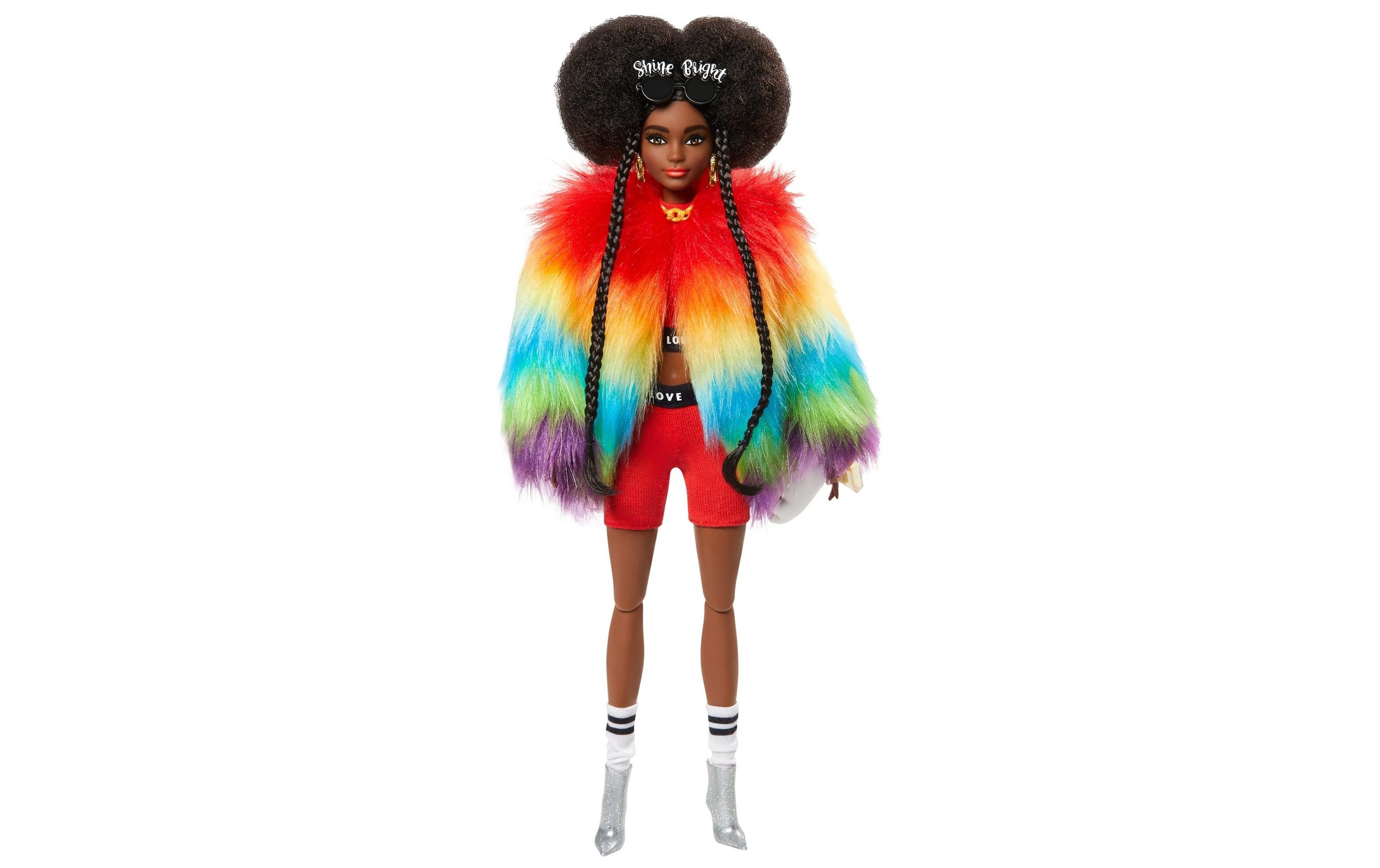 ✵ Barbie Spielfigur »Extra mit online Regenbogen-Jacke« kaufen Jelmoli-Versand und | Afro