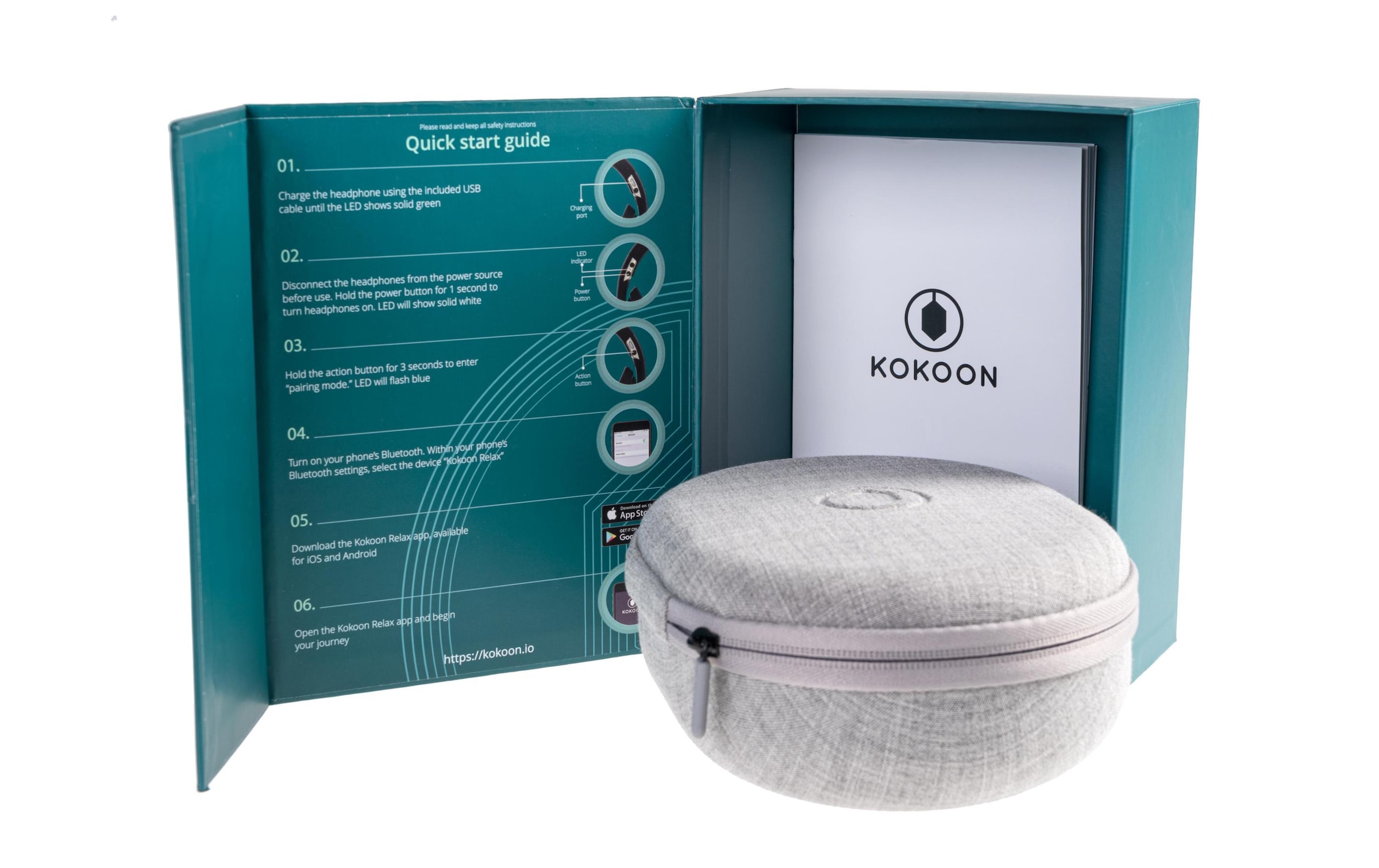 Kokoon Over-Ear-Kopfhörer »Noise Cancelling, grau«