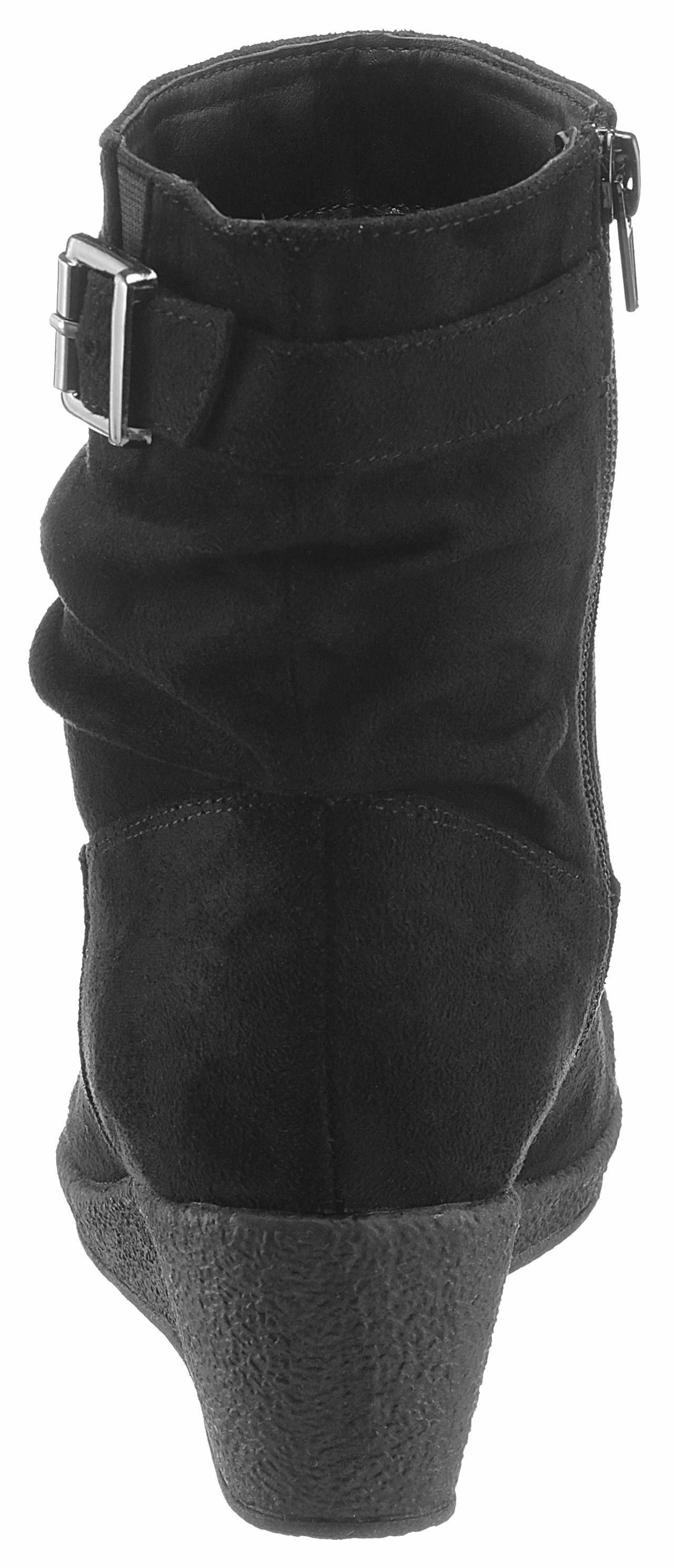 Aniston SHOES Keilstiefelette, Keilboots, Casual-Stiefelette mit slouchy Schaft - NEUE KOLLEKTION