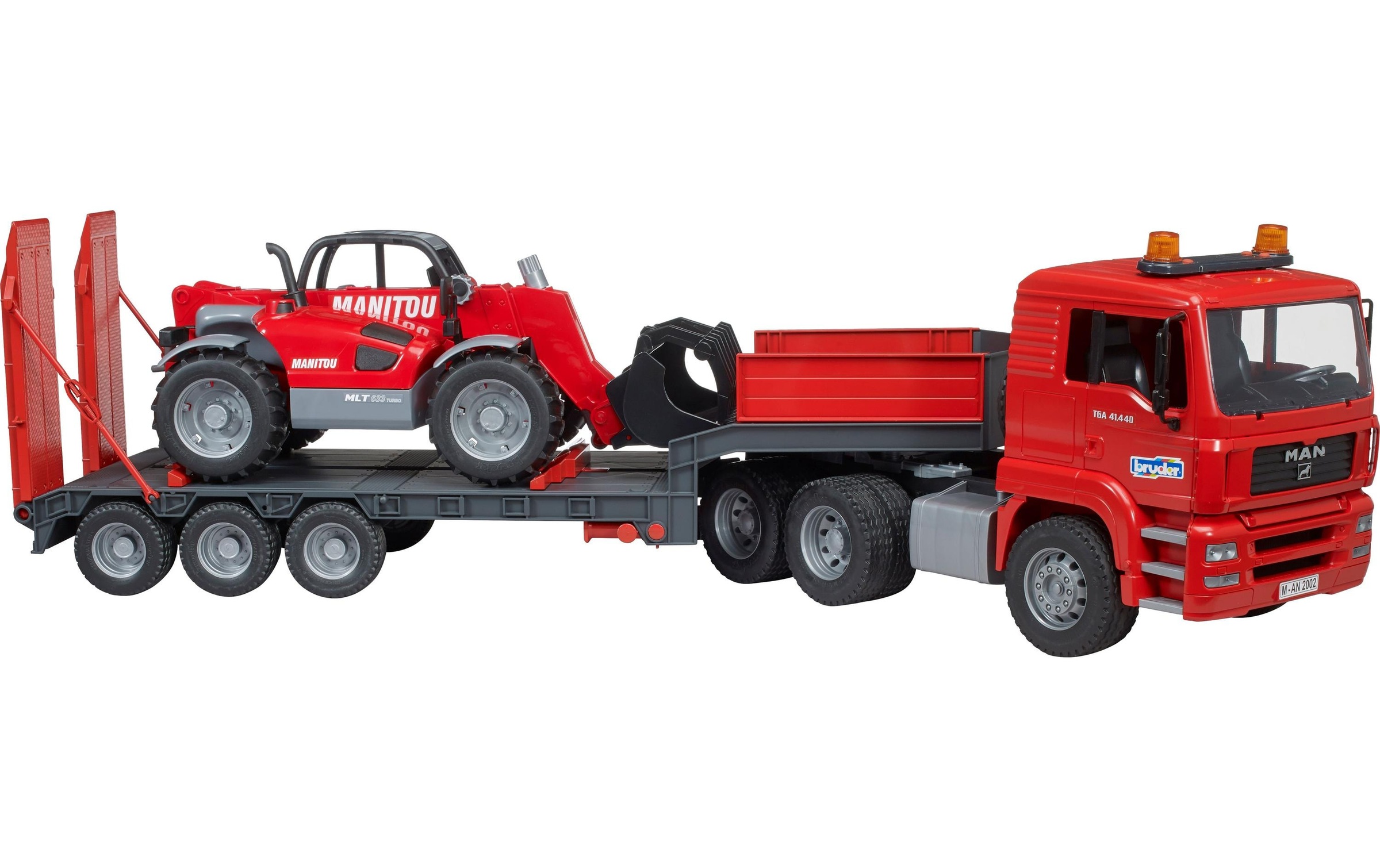 Bruder® Spielzeug-LKW »MAN LKW mit Tieflader«, Nutzfahrzeug