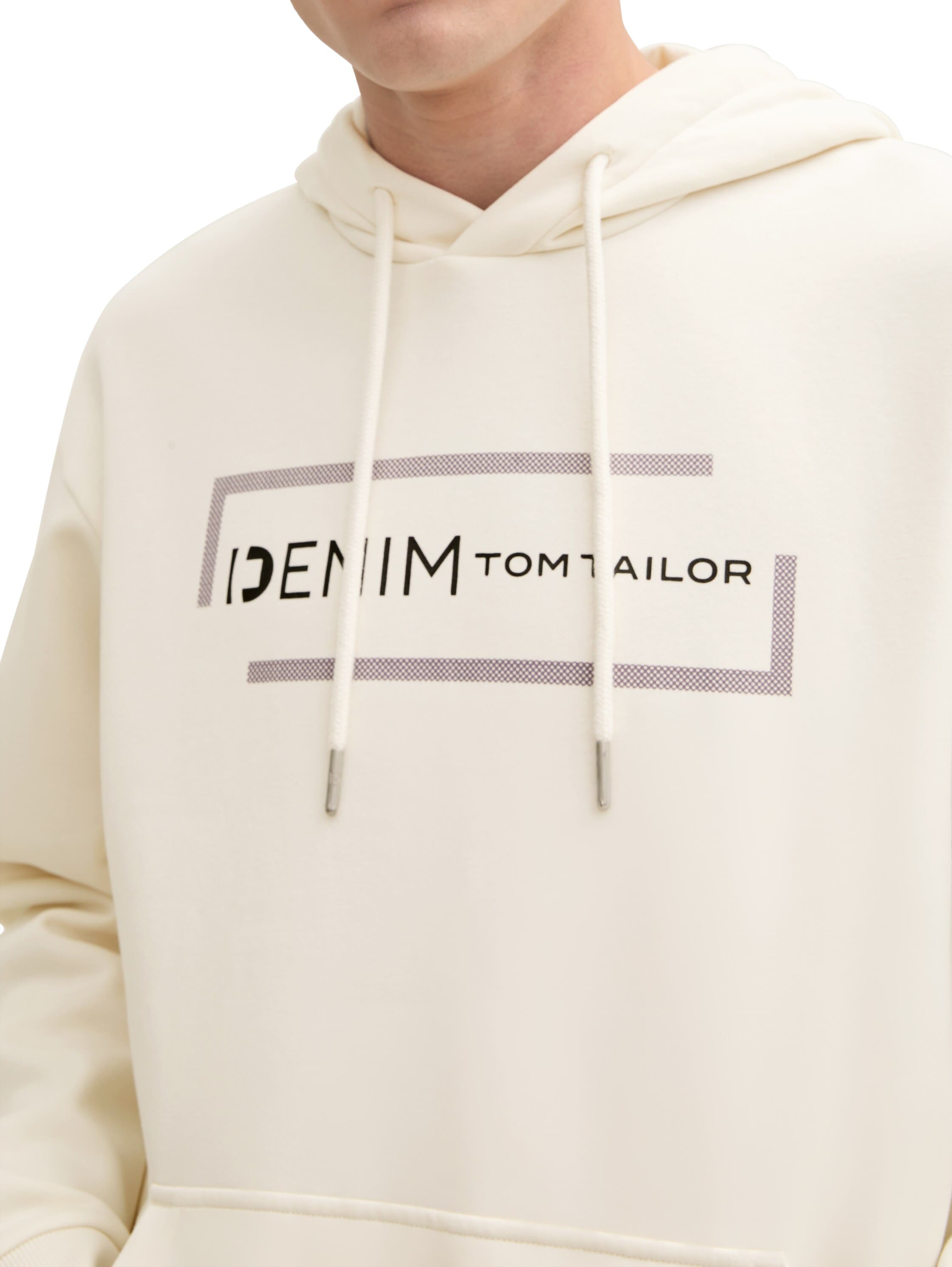 TOM TAILOR Denim Hoodie, mit grossem Logoprint