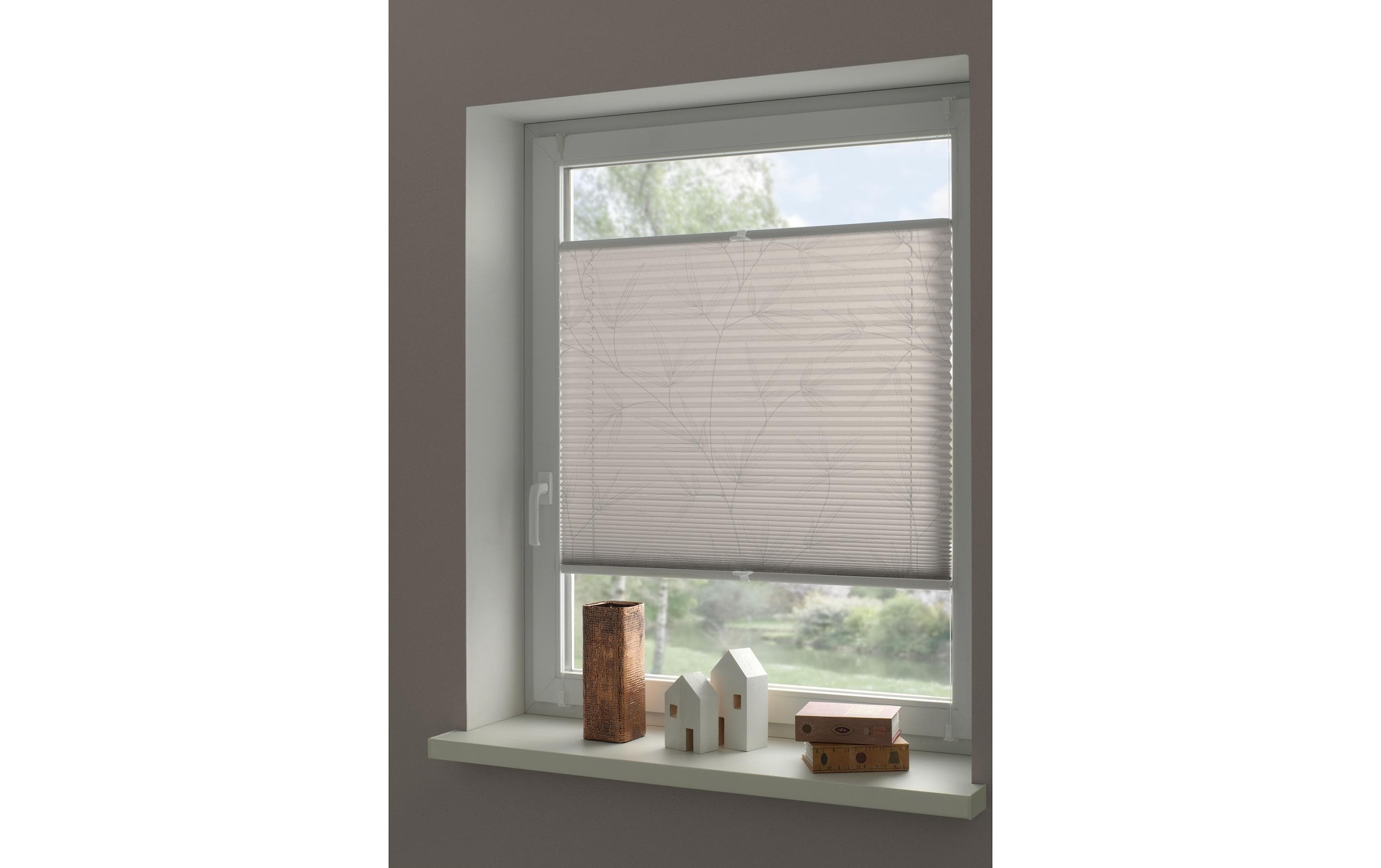 GARDINIA Plissee »Japandi Bamboo 90 x 130 cm, Hellbraun«