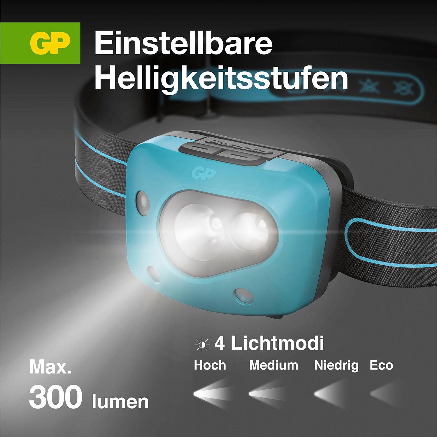 (1 günstigen St.) GP zu shoppen Jelmoli-Versand | Stirnlampe Batteries »CH44«, Preisen