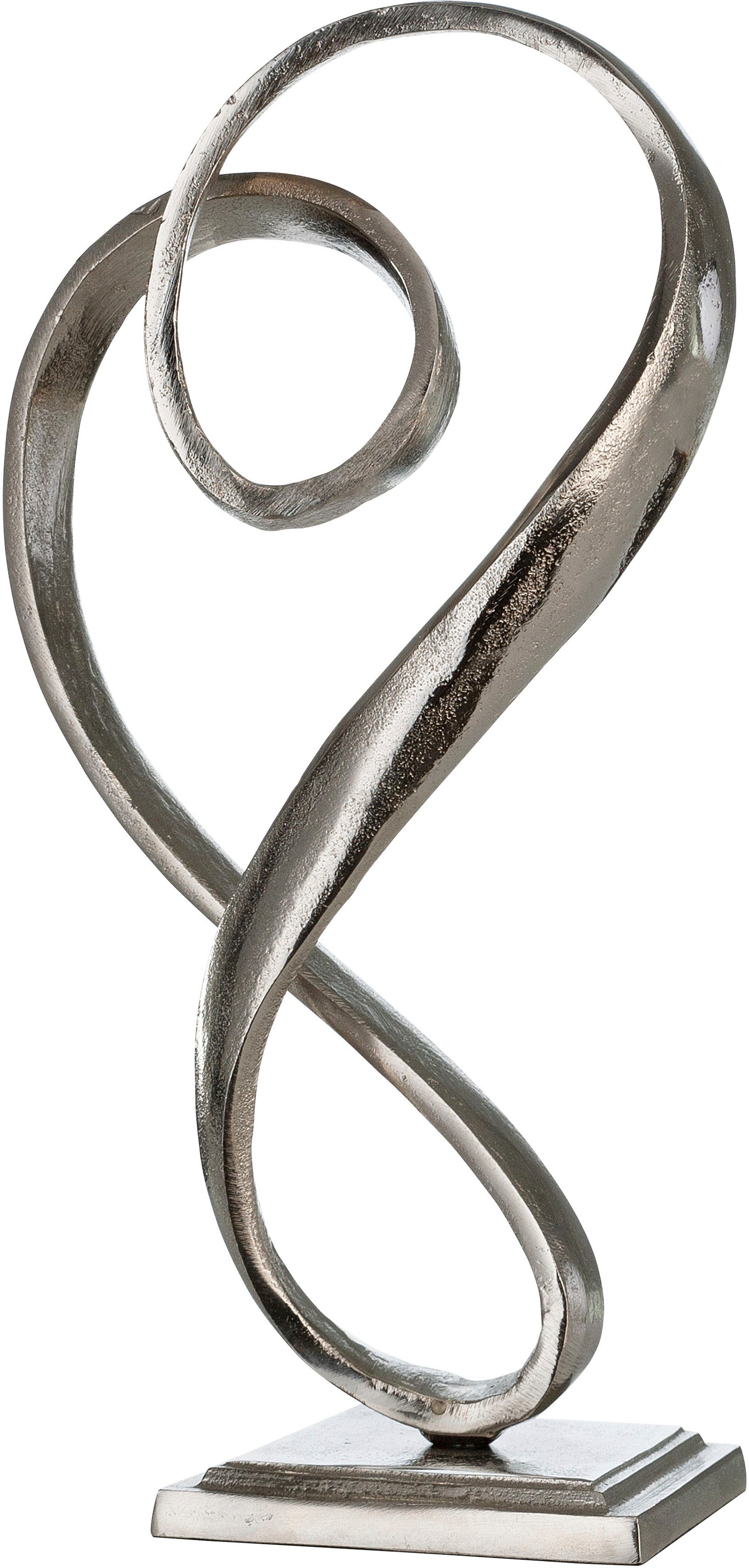 Curved Jelmoli-Versand Metall, 33 Form, Gilde antikfinish, online by Dekoobjekt, Casablanca | »Skulptur Dekofigur Herz cm, silber«, Heart, Höhe kaufen aus Wohnzimmer