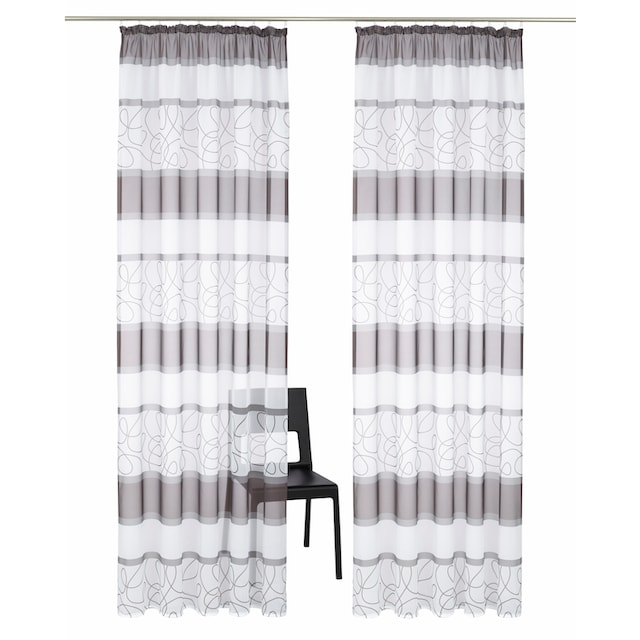 my home Gardine »Napala«, (2 St.), Vorhang, Fertiggardine, transparent  online bestellen | Jelmoli-Versand