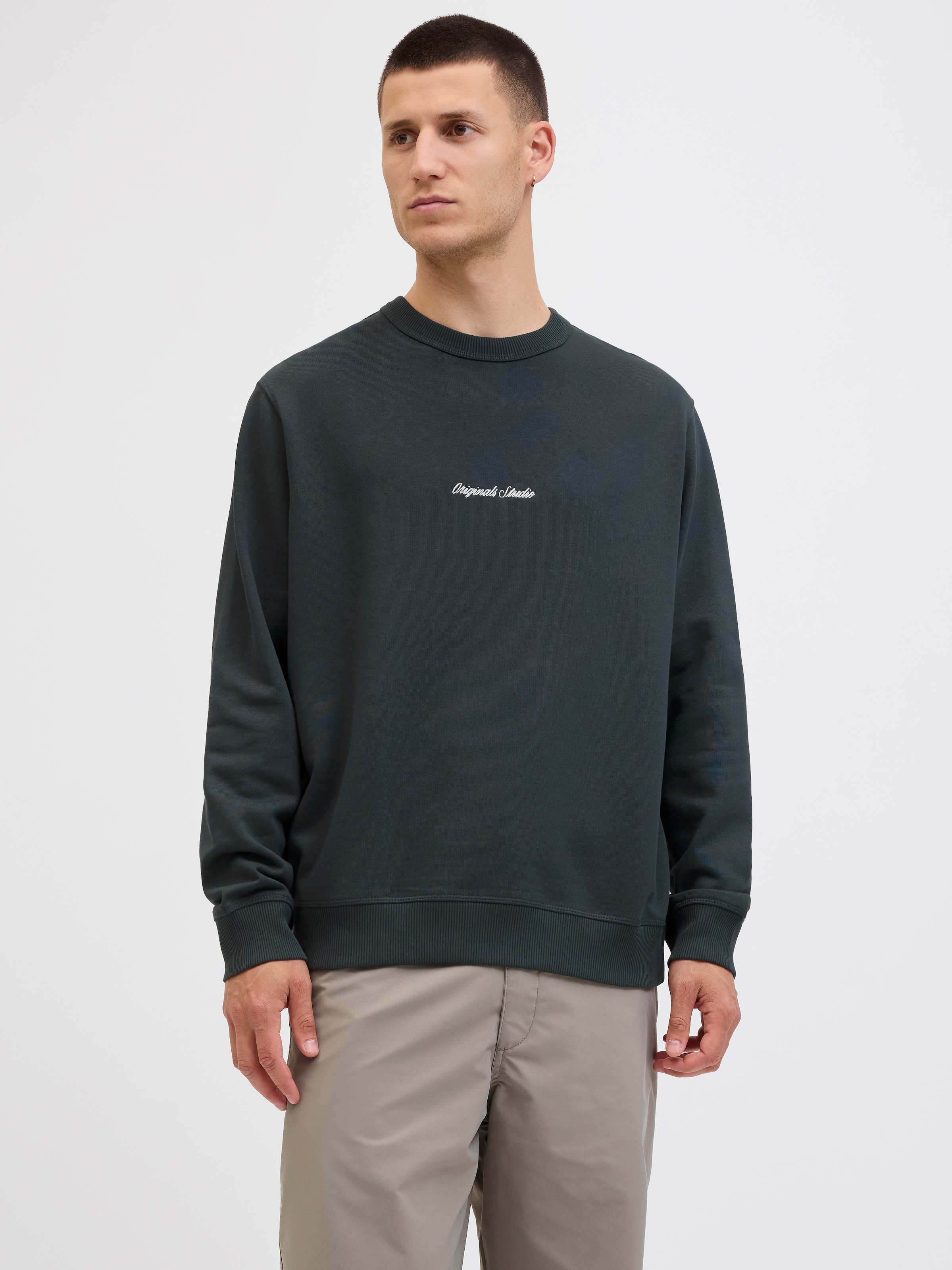 Jack & Jones Sweatshirt »JORNORREBRO EMB SWEAT CREW NOOS«, mit Logo Print