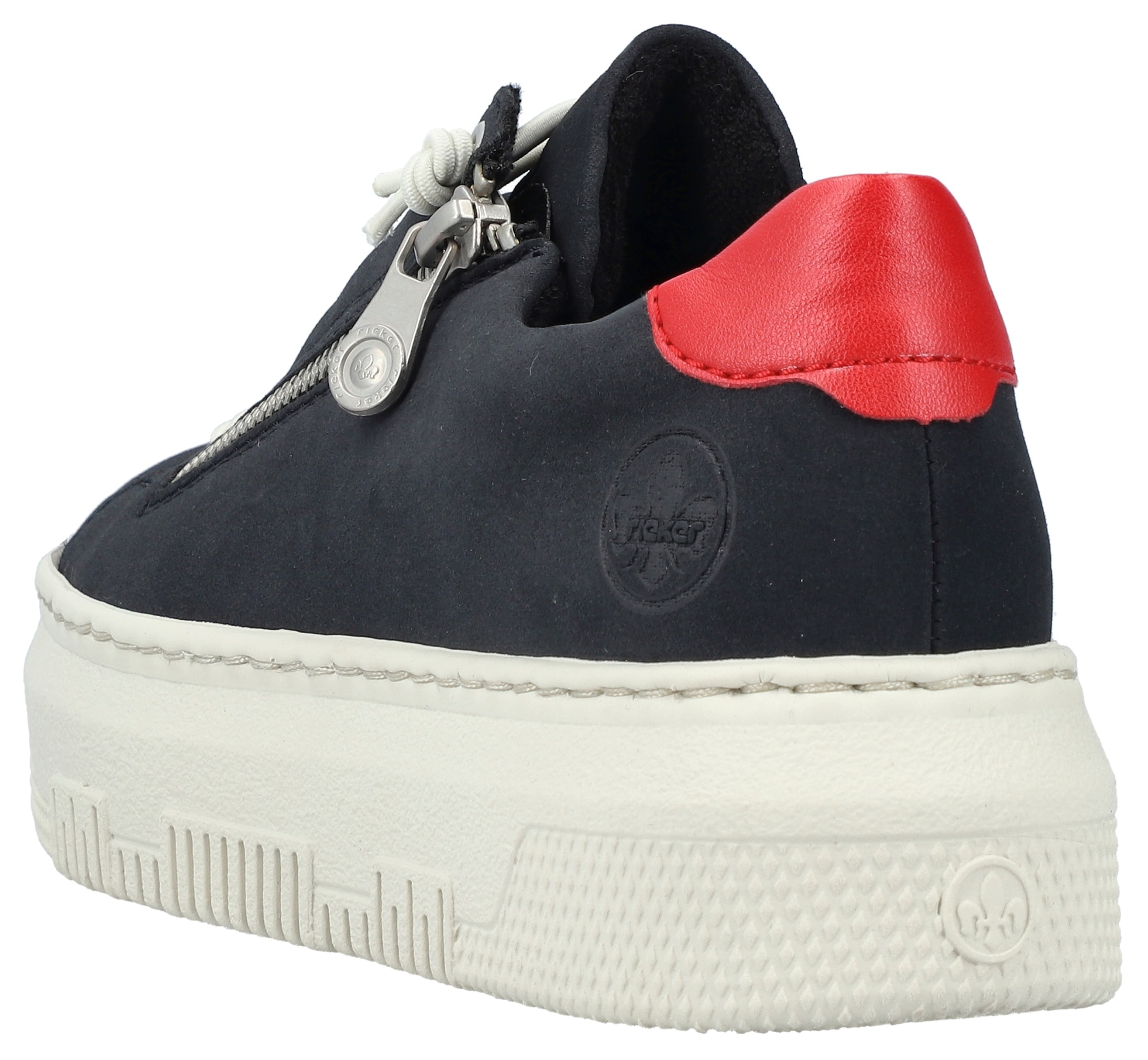 Rieker Plateausneaker, Sneaker, Slip-On Sneaker, Slipper mit weicher Leder-Innensohle