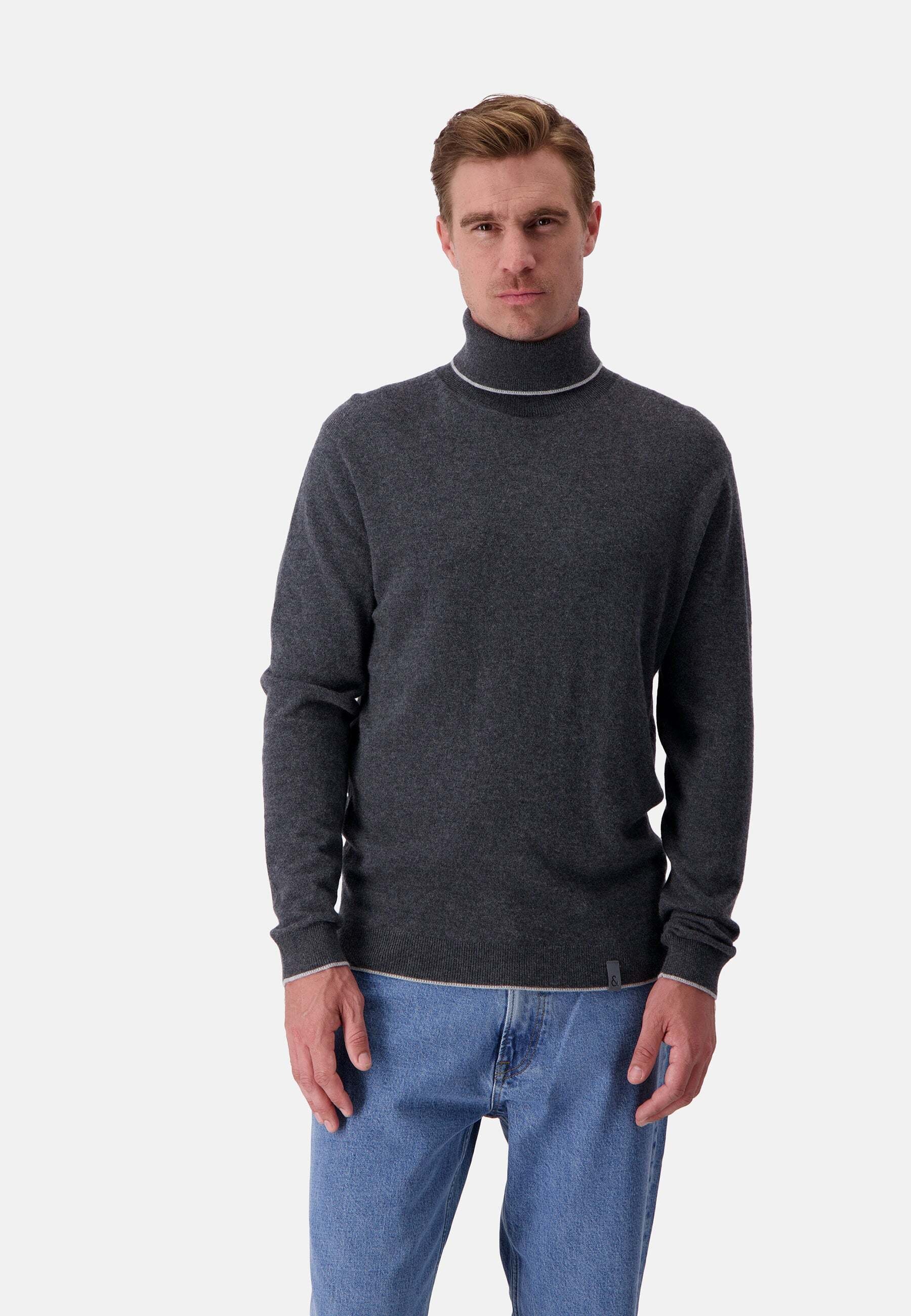 colours & sons Strickpullover »colours & sons Pullover Turtleneck Merino Blend«
