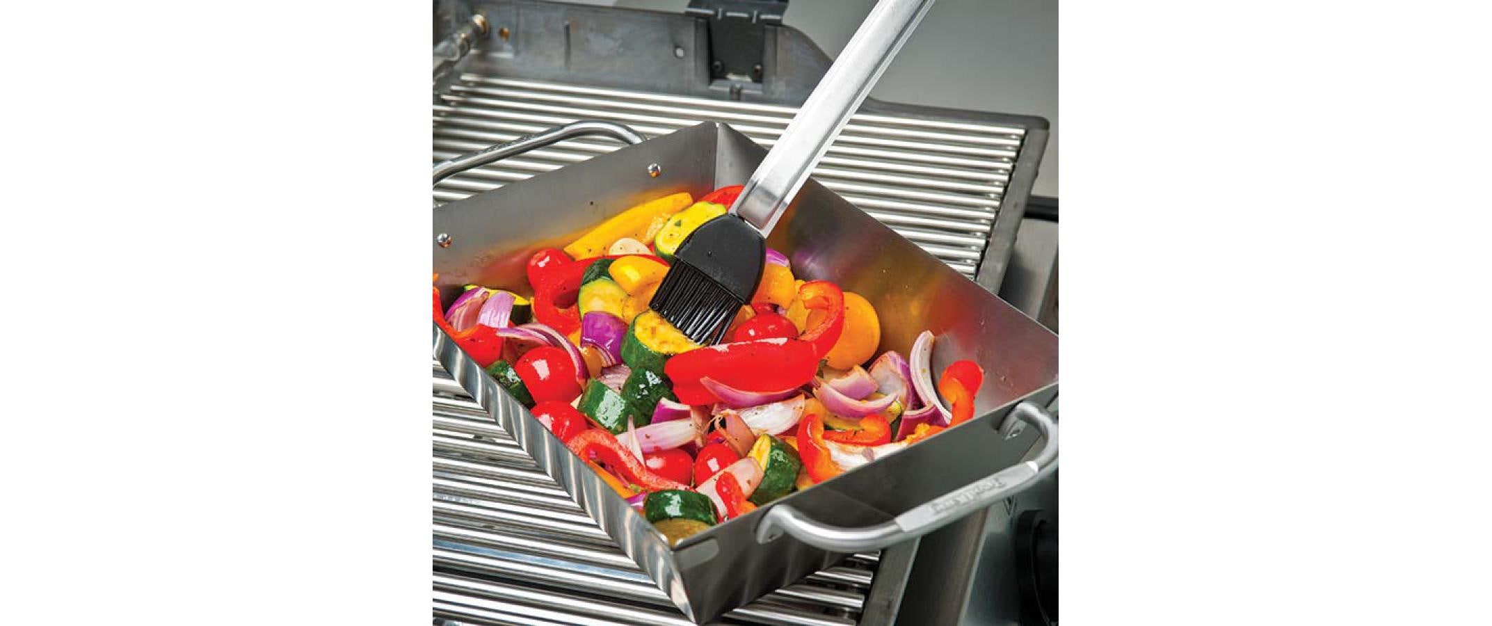 Broil King Grillpfanne »Grillkorb Gross/Hoch«, Edelstahl
