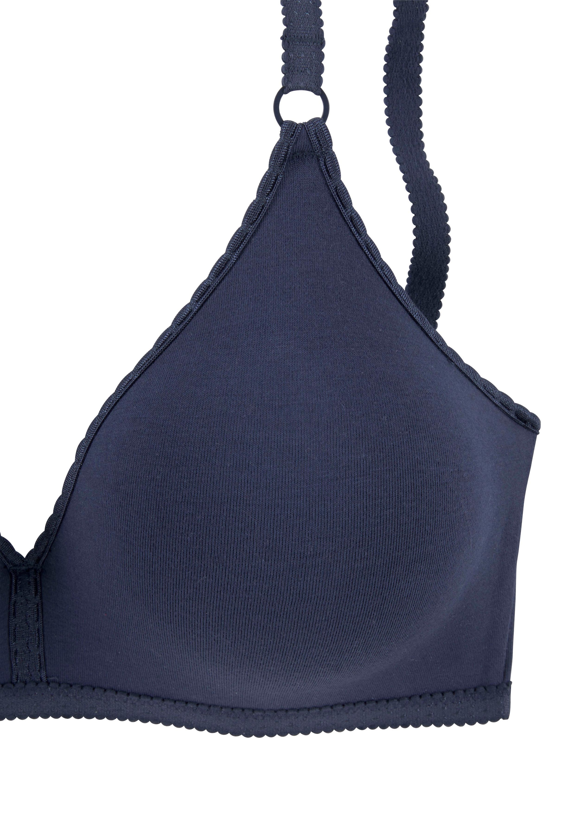 petite fleur Bralette-BH, (Packung, 2 Stück), ohne Bügel aus angenehm weicher Baumwollqualität