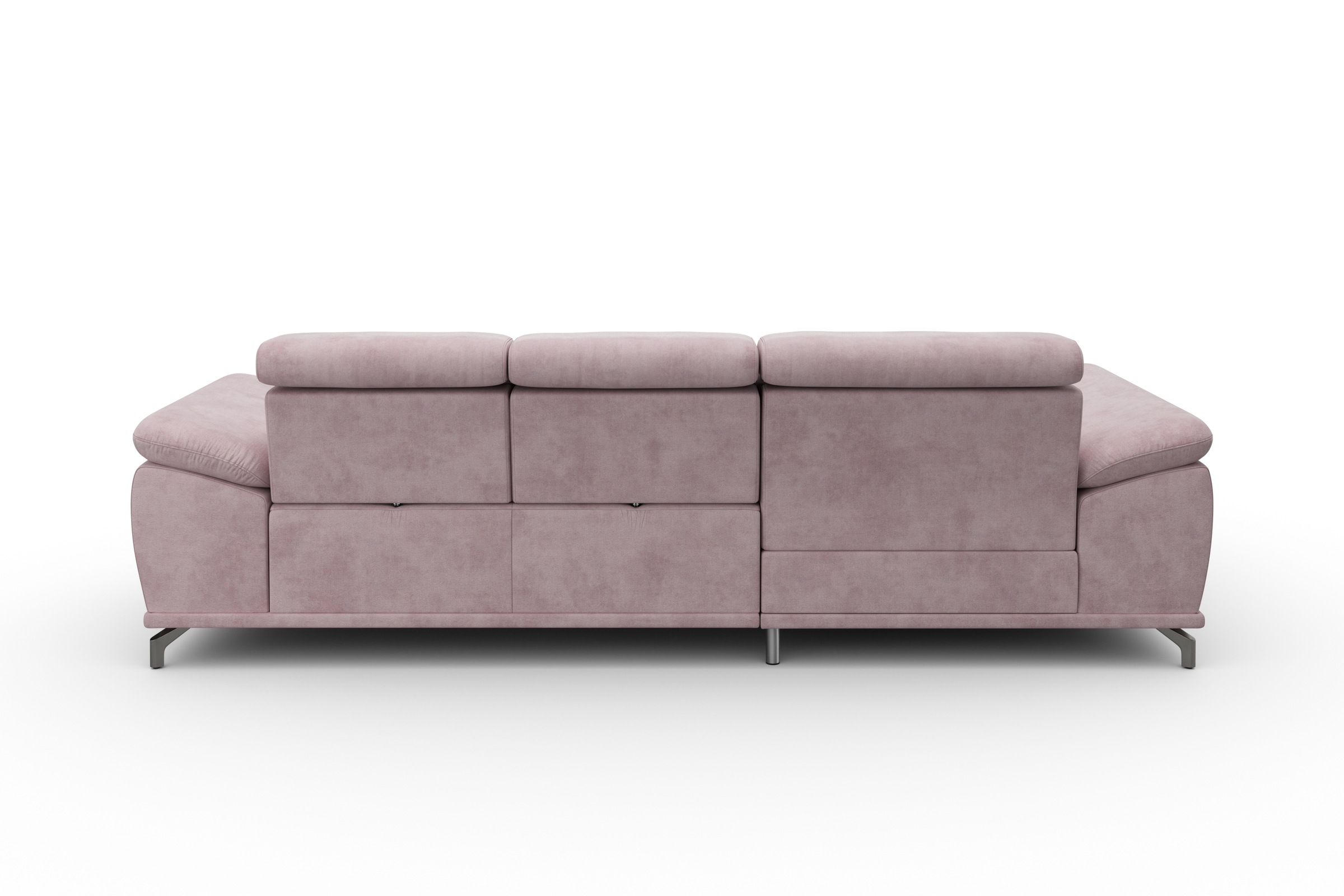 sit&more Ecksofa »Cabrio L-Form, mit Sitztiefenverstellung, Arm- und Kopfteilverstellung«, 2 Nierenkissen, Federkern, optional Bettfunktion und Stauraum