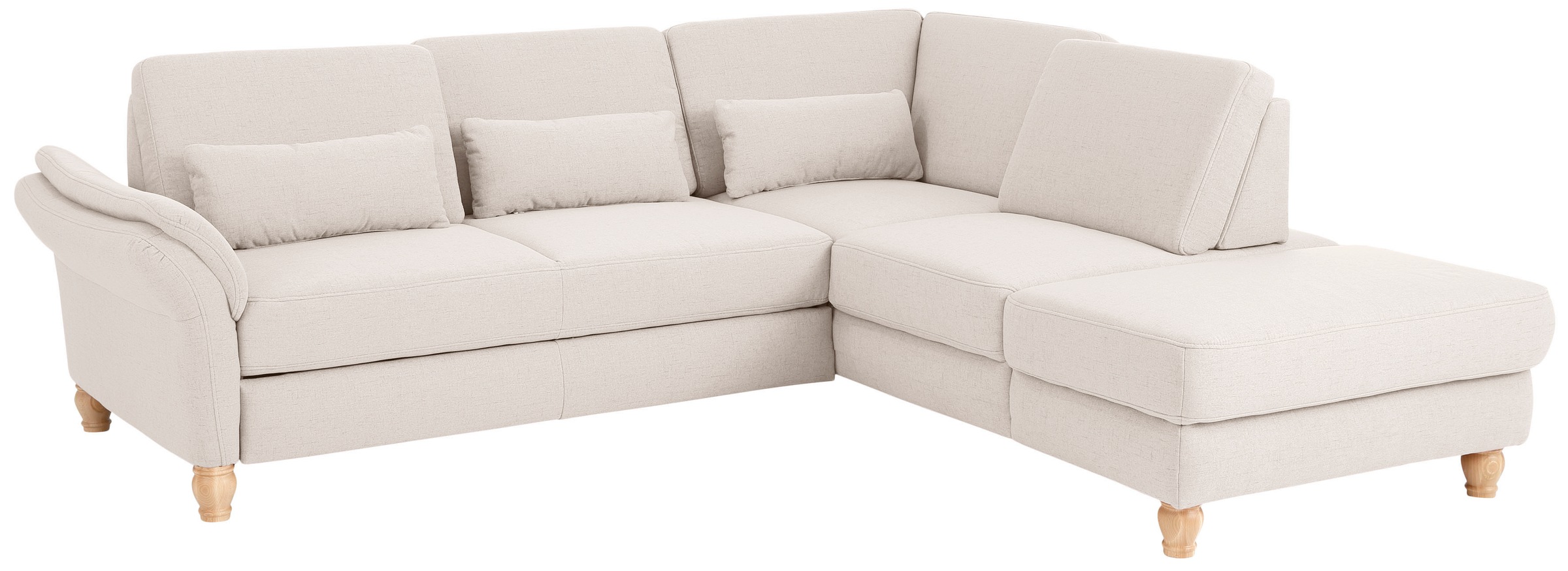Home affaire Ecksofa »Palace L-Form«, incl. Sitztiefenverstellung, wahlweise mit Bettfunktion und Stauraum