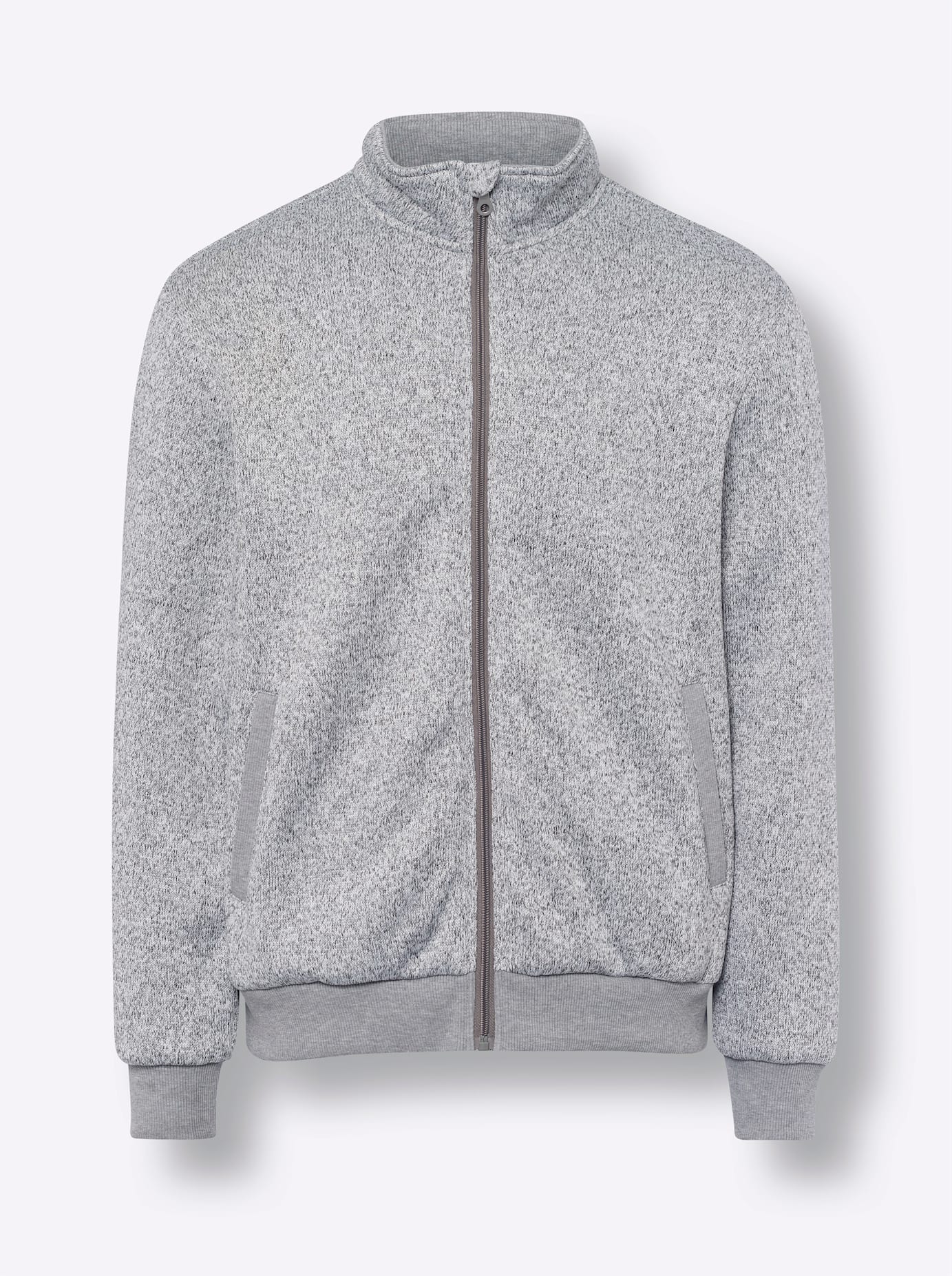 Classic Strickfleecejacke, ohne Kapuze