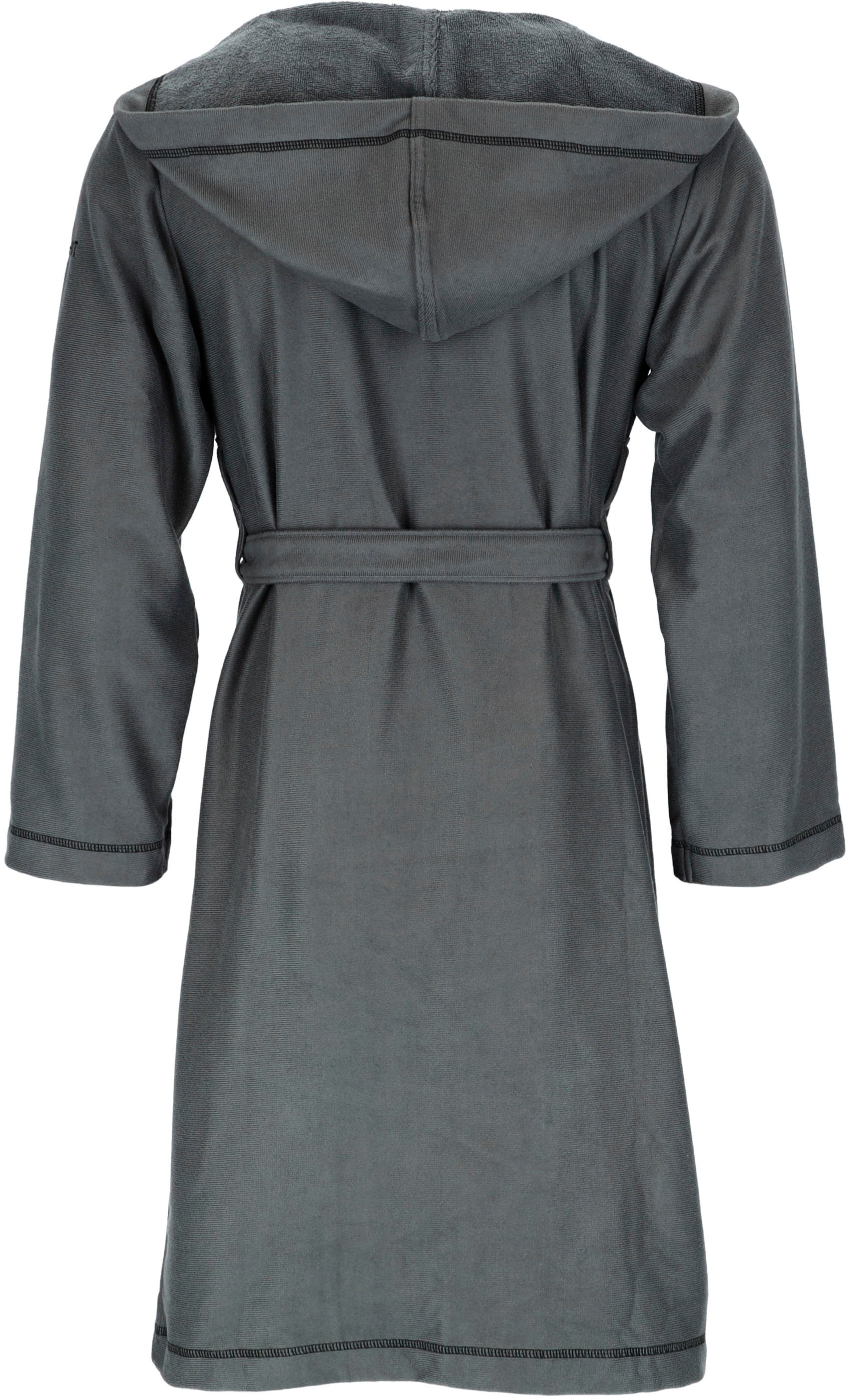Esprit Unisex-Bademantel »Modern Life, ideal für Sauna & Spa, Hotelbademantel, Morgenmantel«, (1 St.), Bunte Ziernähte