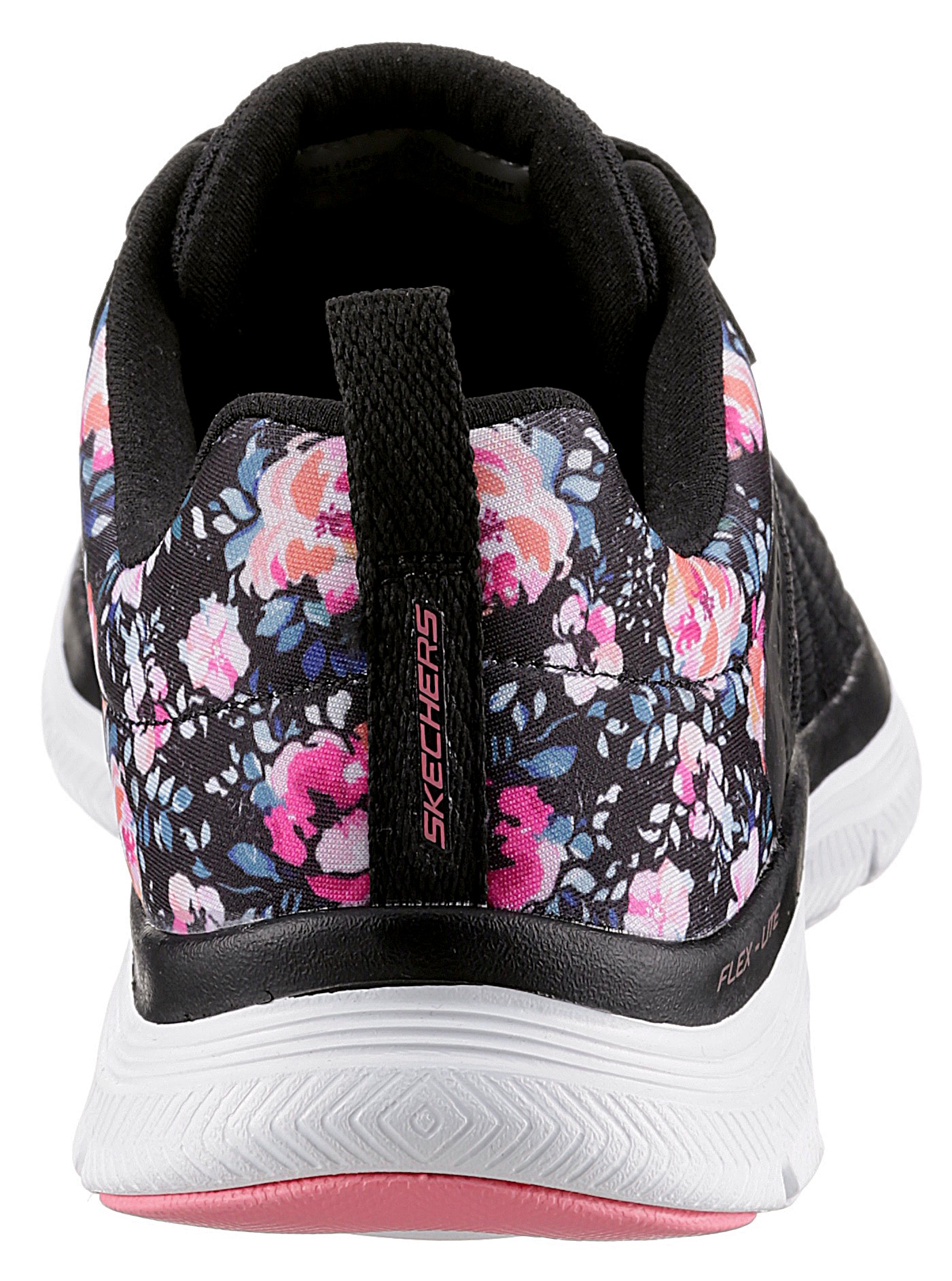 Skechers Sneaker »FLEX APPEAL 4.0 LET IT BLOSSOM«, mit Blumenprint an der Ferse, Freizeitschuh, Halbschuh, Schnürschuh