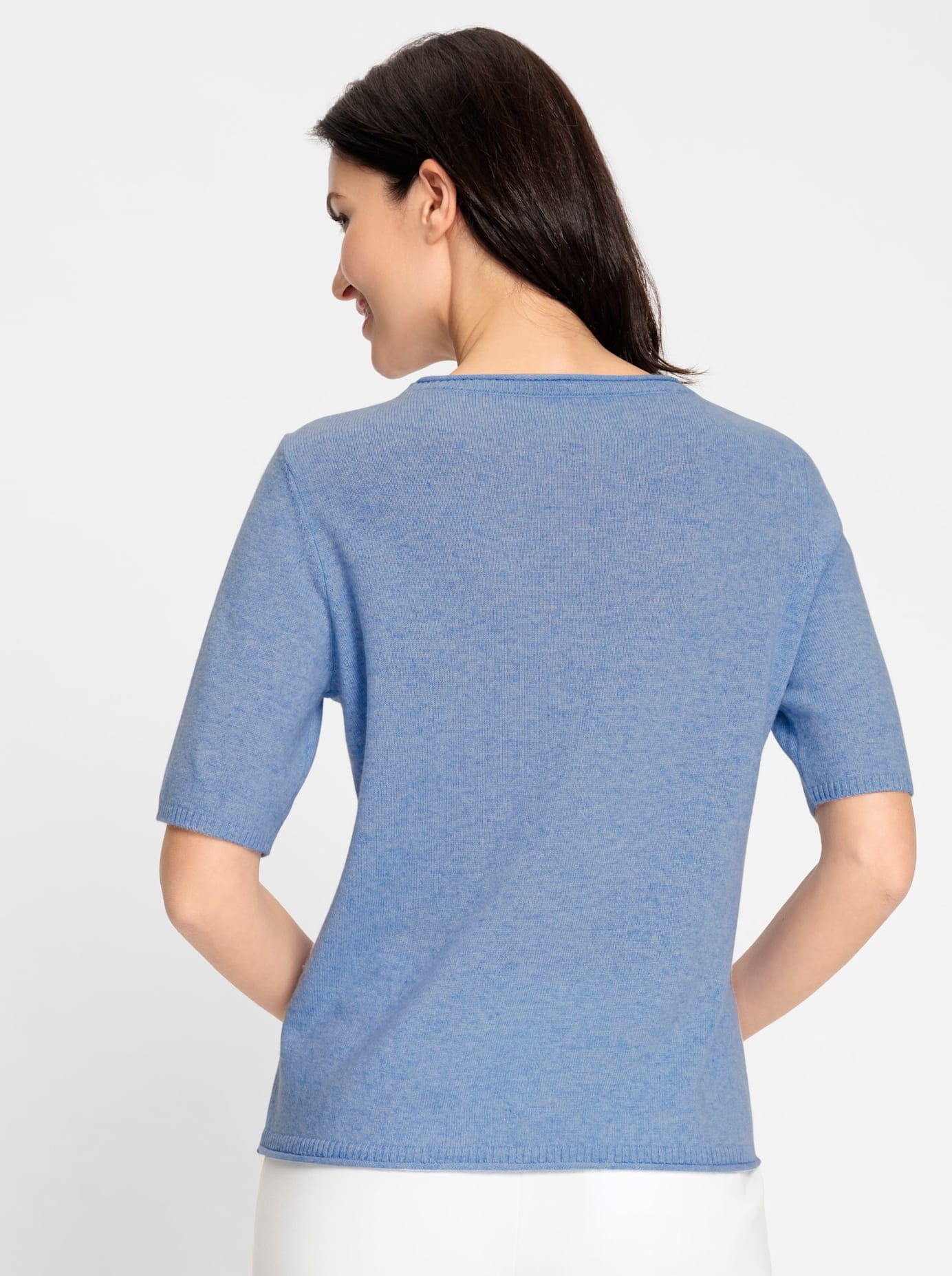 Inspirationen Kurzarmpullover »Feinstrick-Pullover«