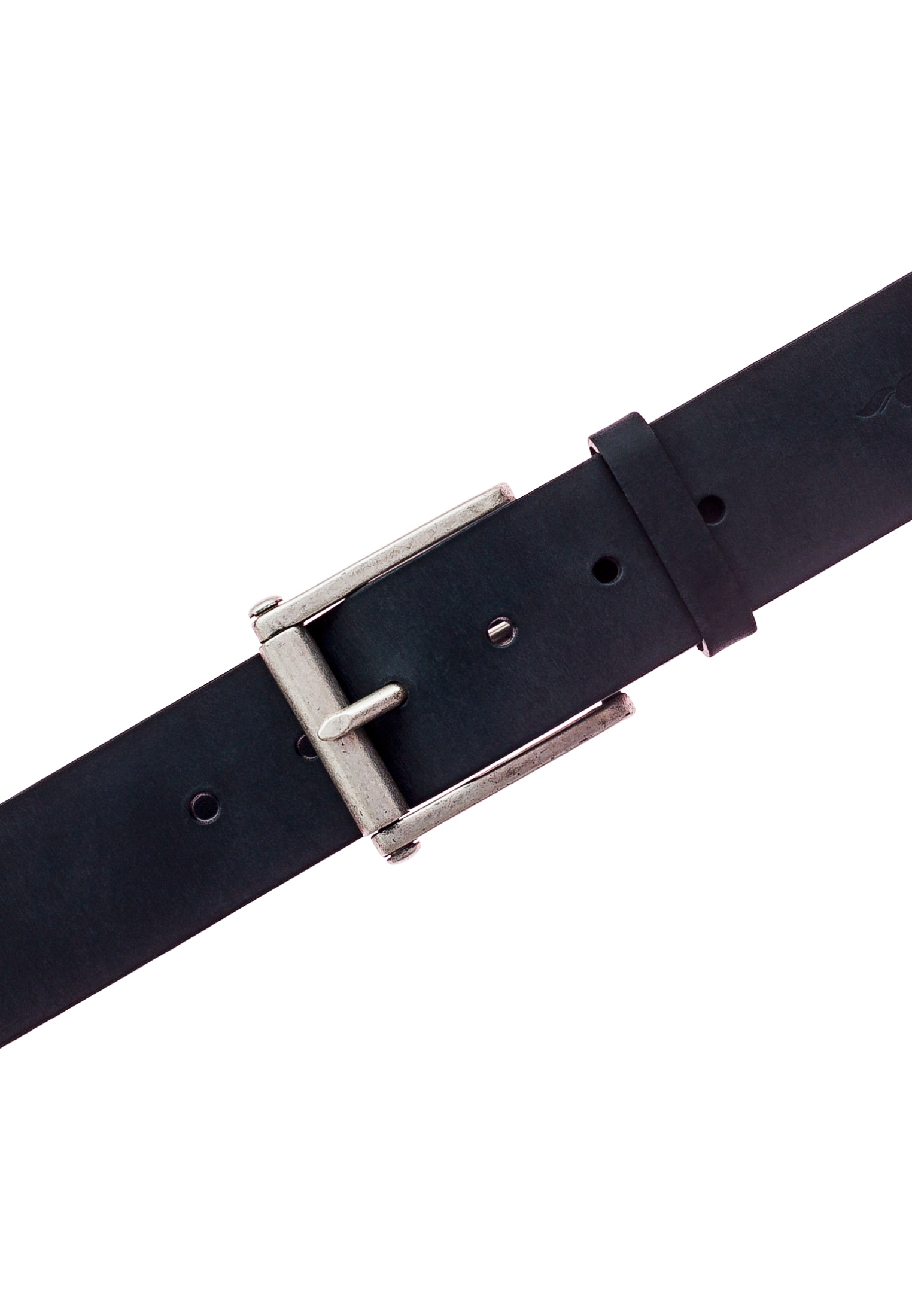 MUSTANG Ledergürtel, Leder-Gürtel mit Vintagecharakter und Roll-Schliesse, 4,5 cm