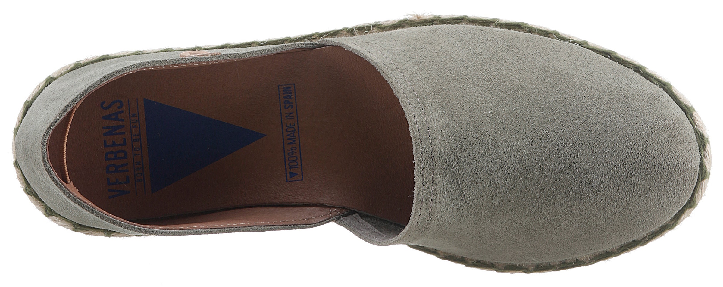 VERBENAS Espadrille »CARMEN SERRAJE«, Schlupfschuh, Sommerschuh, Loafer mit typischem Jute-Rahmen