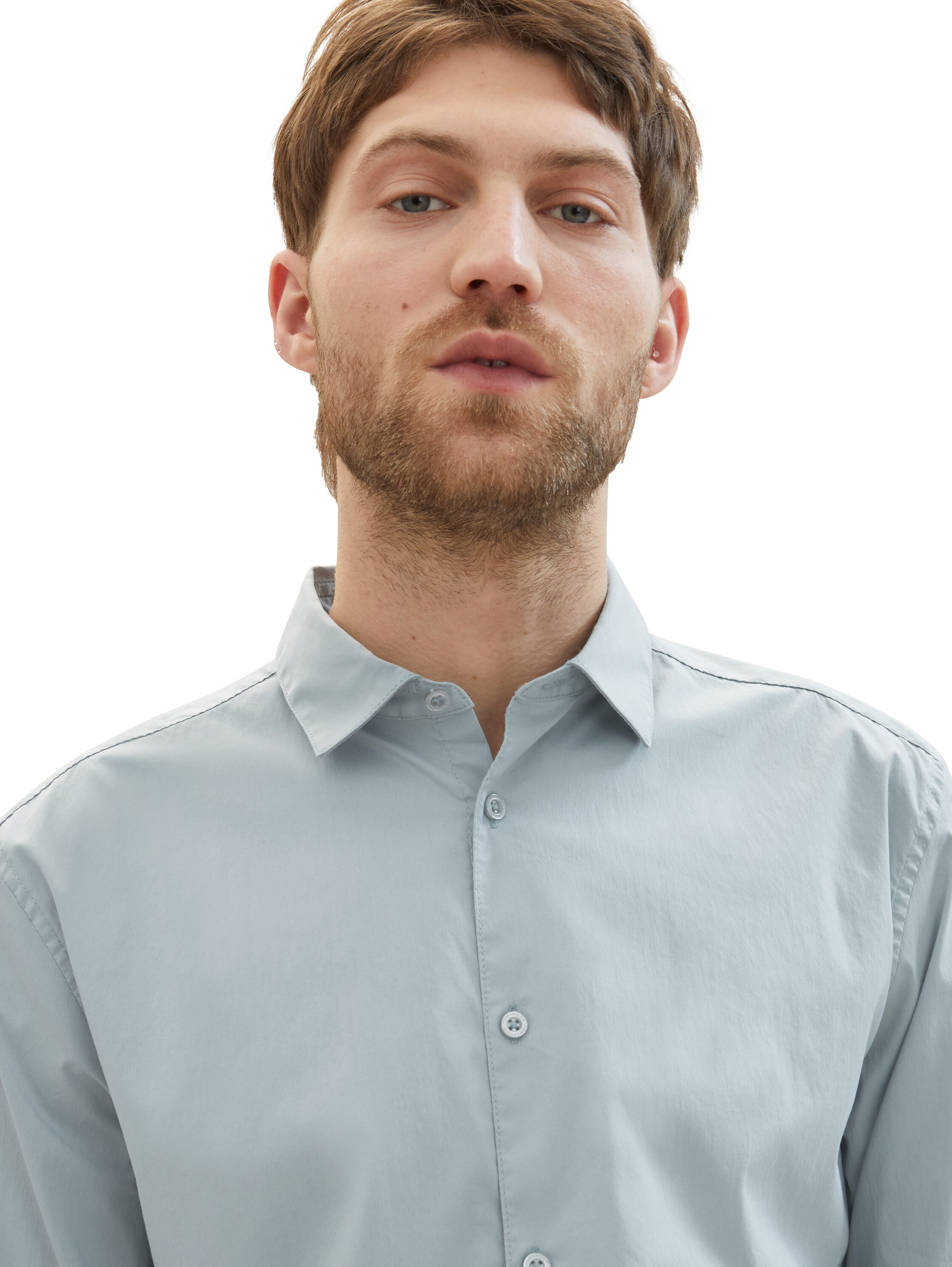 TOM TAILOR Langarmhemd »Poplin«, mit Manschetten