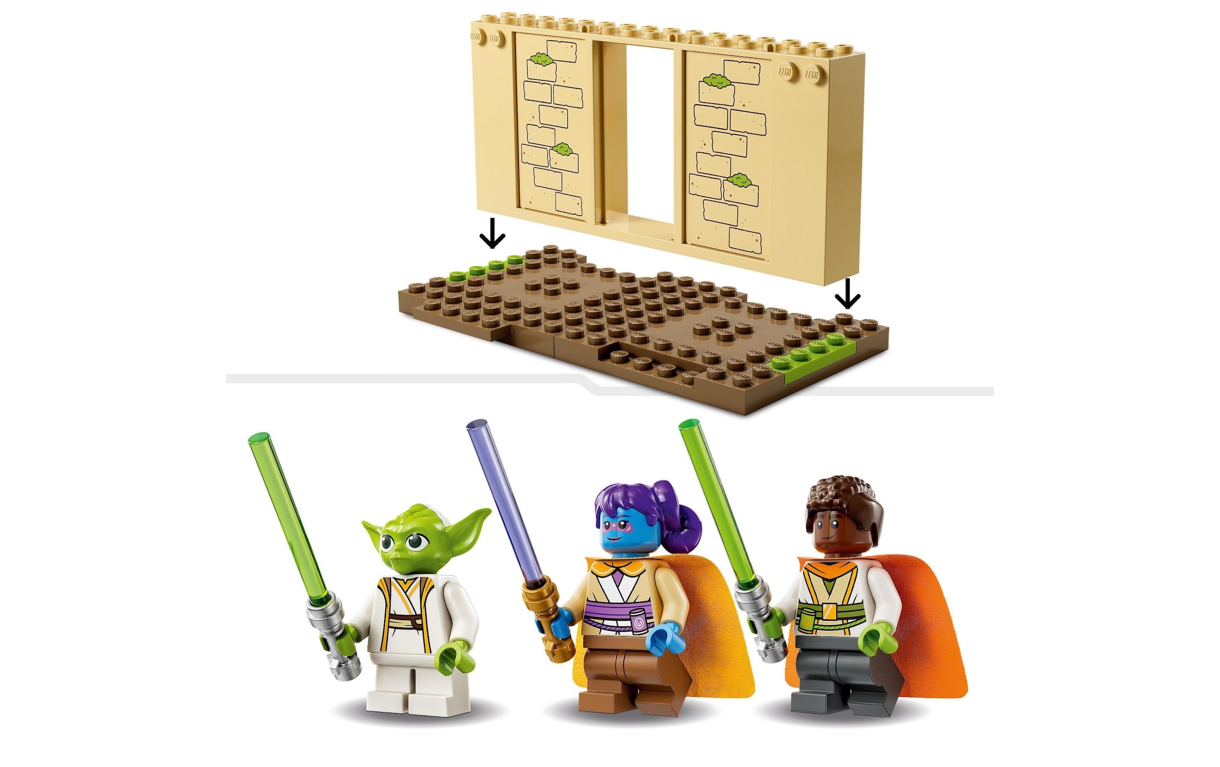LEGO® Spielbausteine »Star Wars Tenoo Jedi Temple 7«, (124 St.)